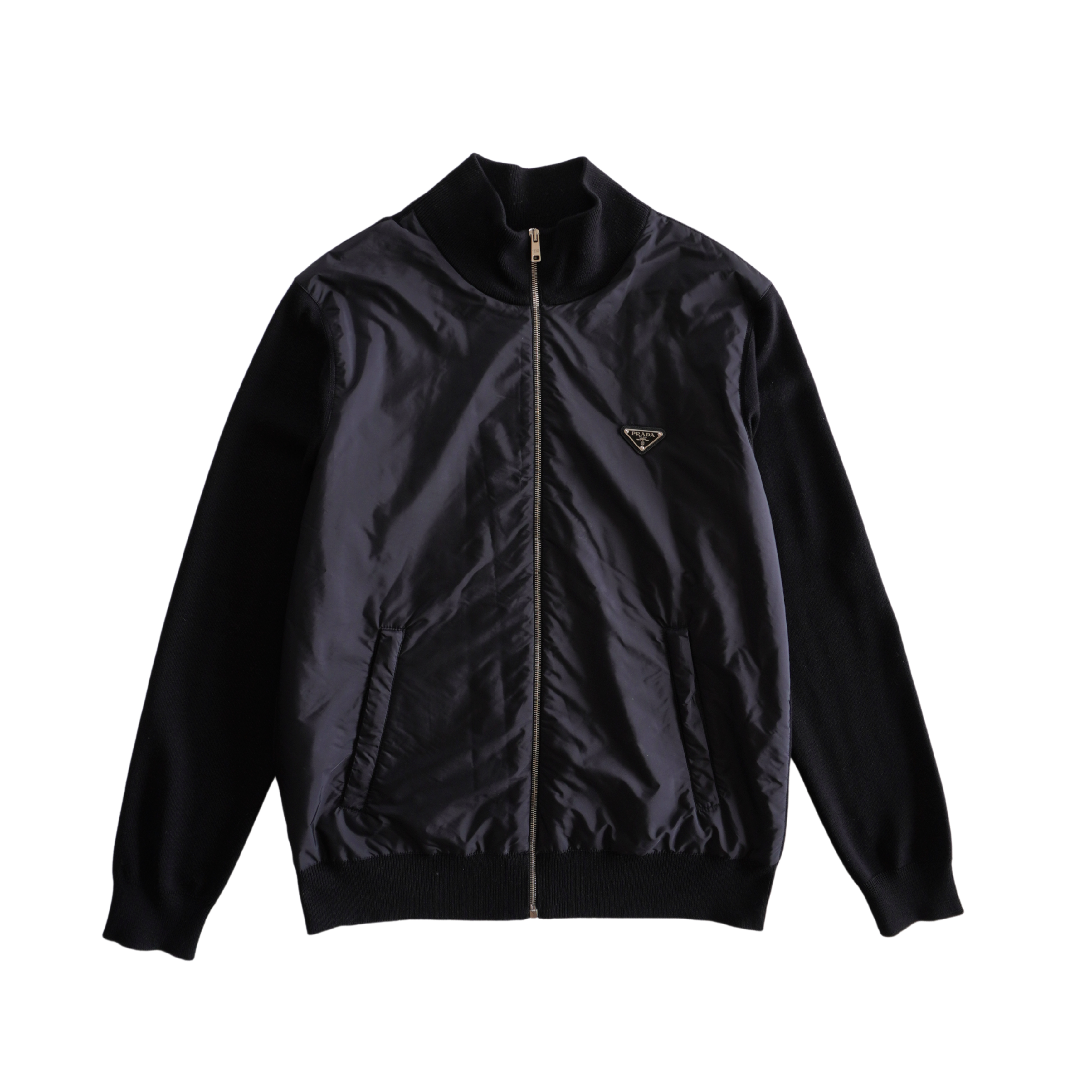 Prada Wool Zip-Up Sweater - Men's 54