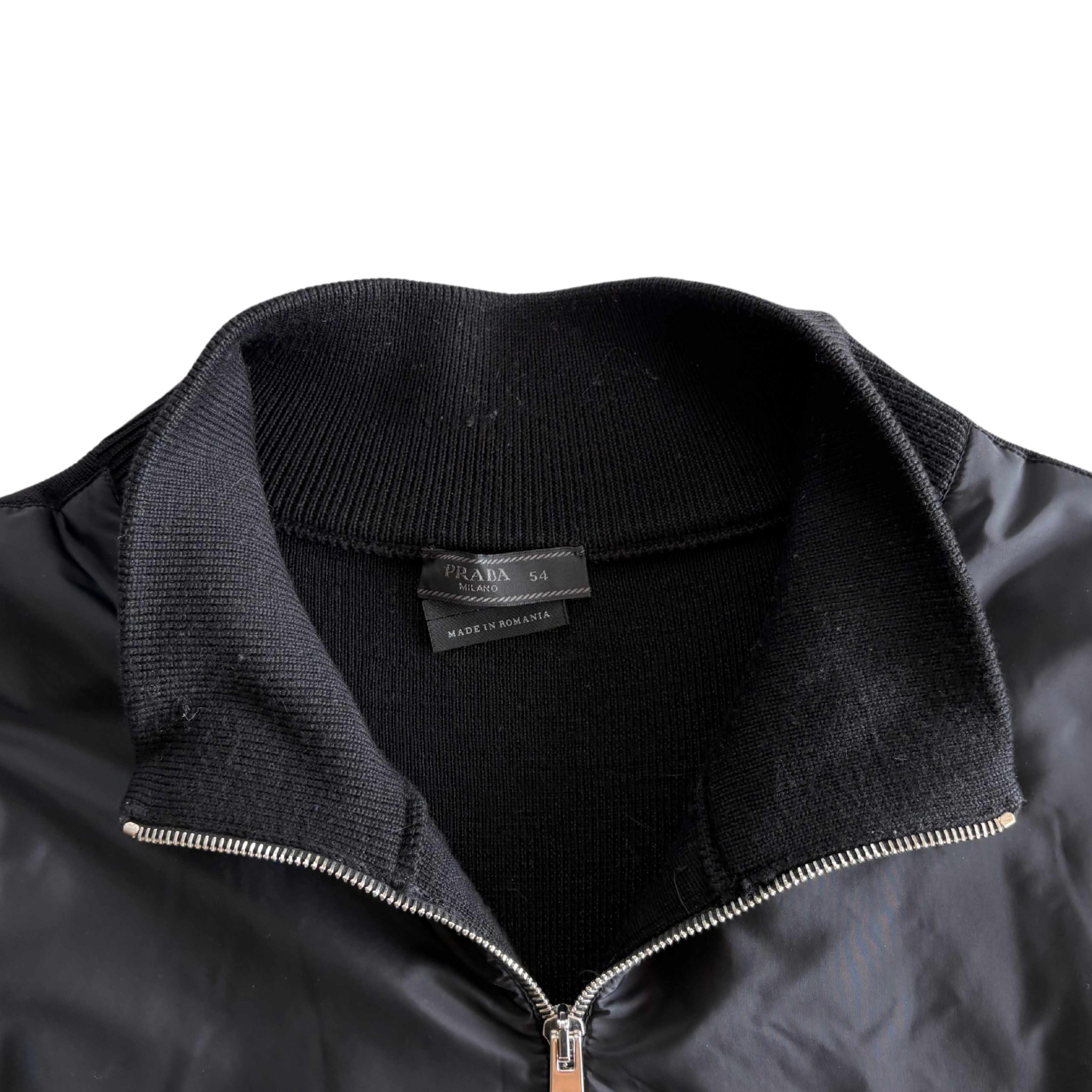 Prada Wool Zip-Up Sweater - Men's 54