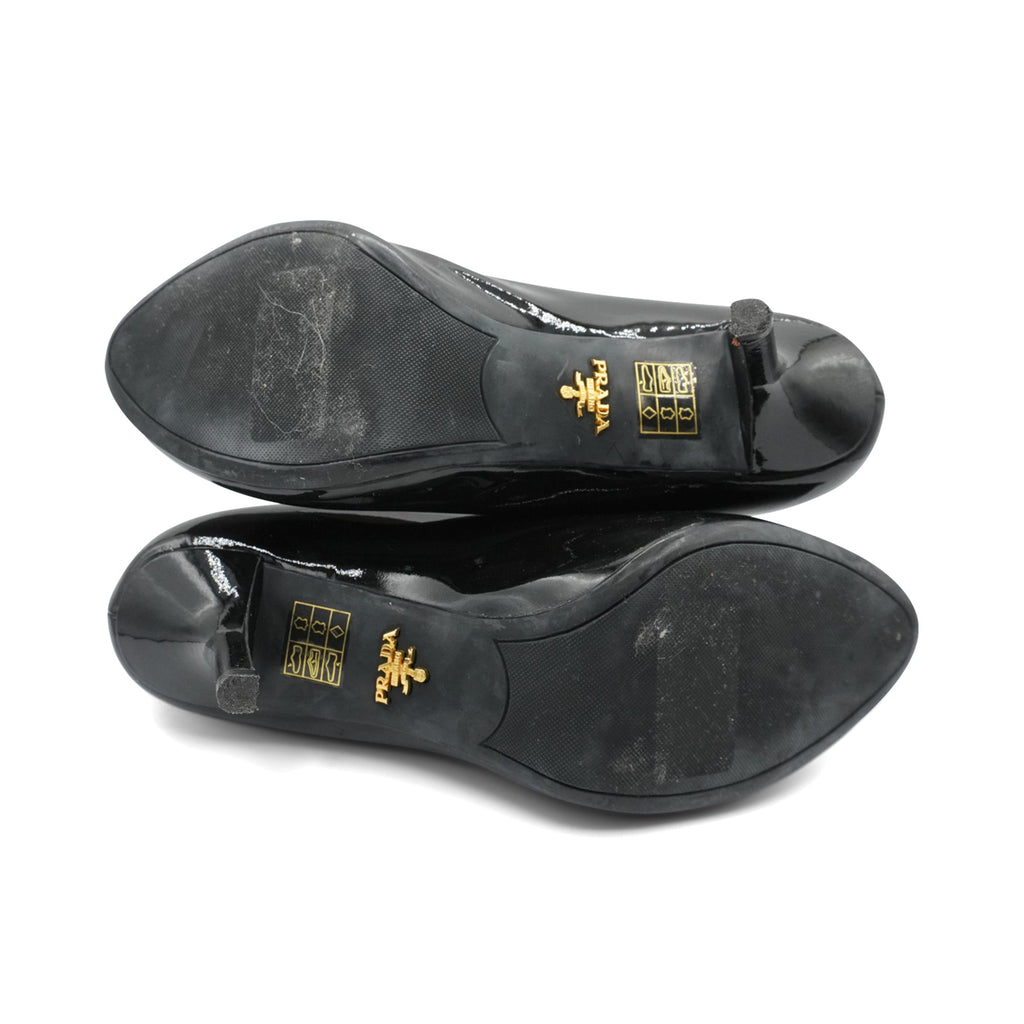 Prada Peep-Toe Heels - Women's 39.5