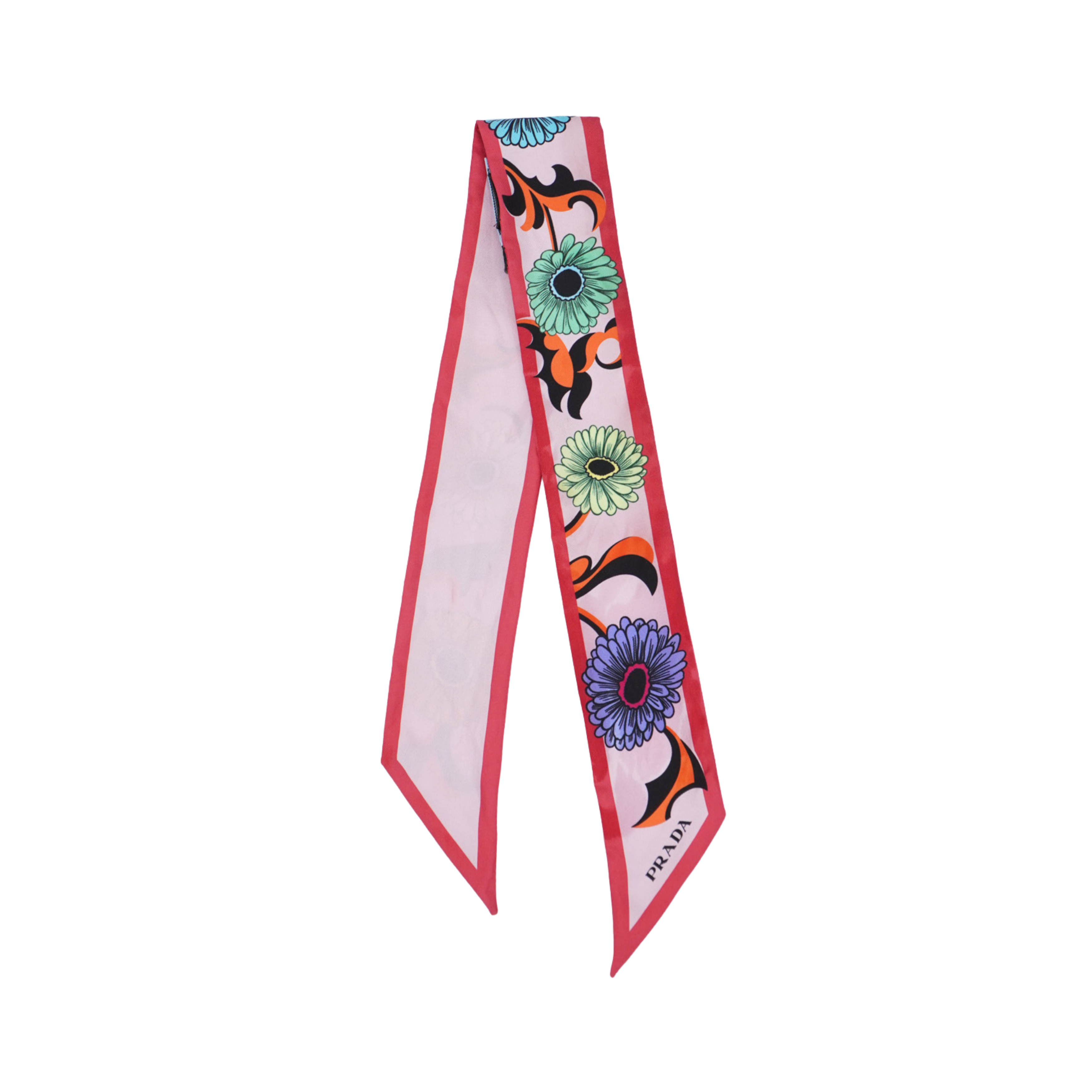Prada Twill Skinny Scarf