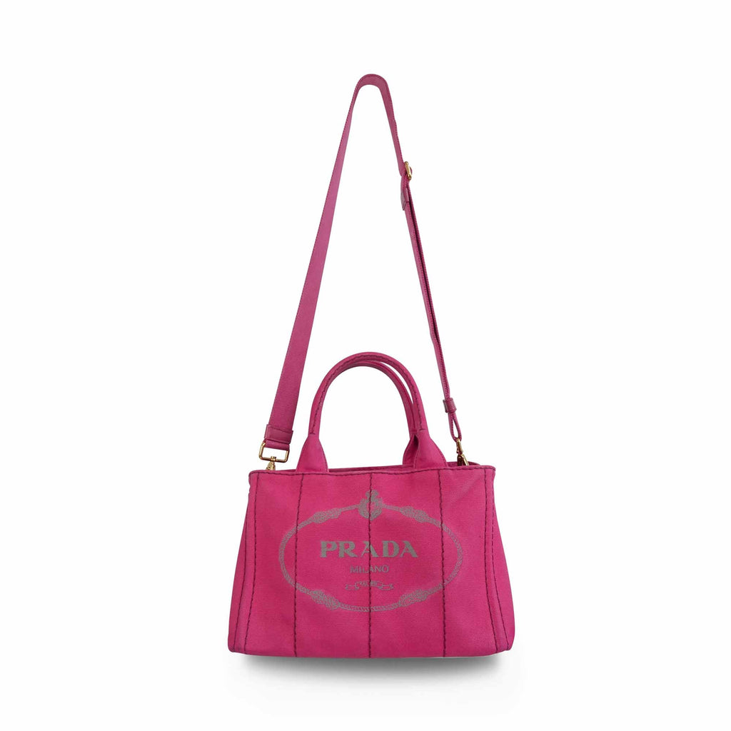 Prada 'Canapa' Small Tote Bag