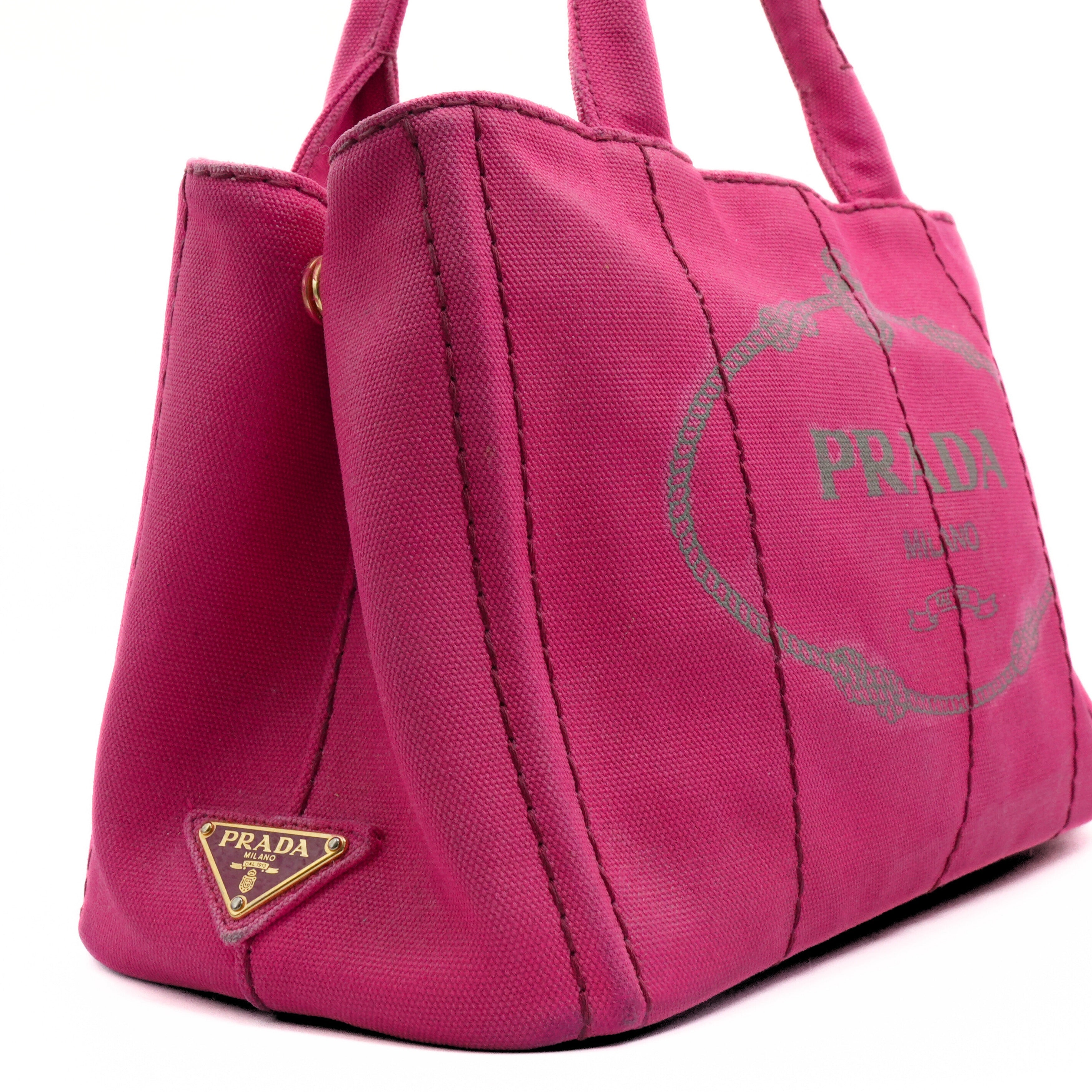 Prada 'Canapa' Small Tote Bag