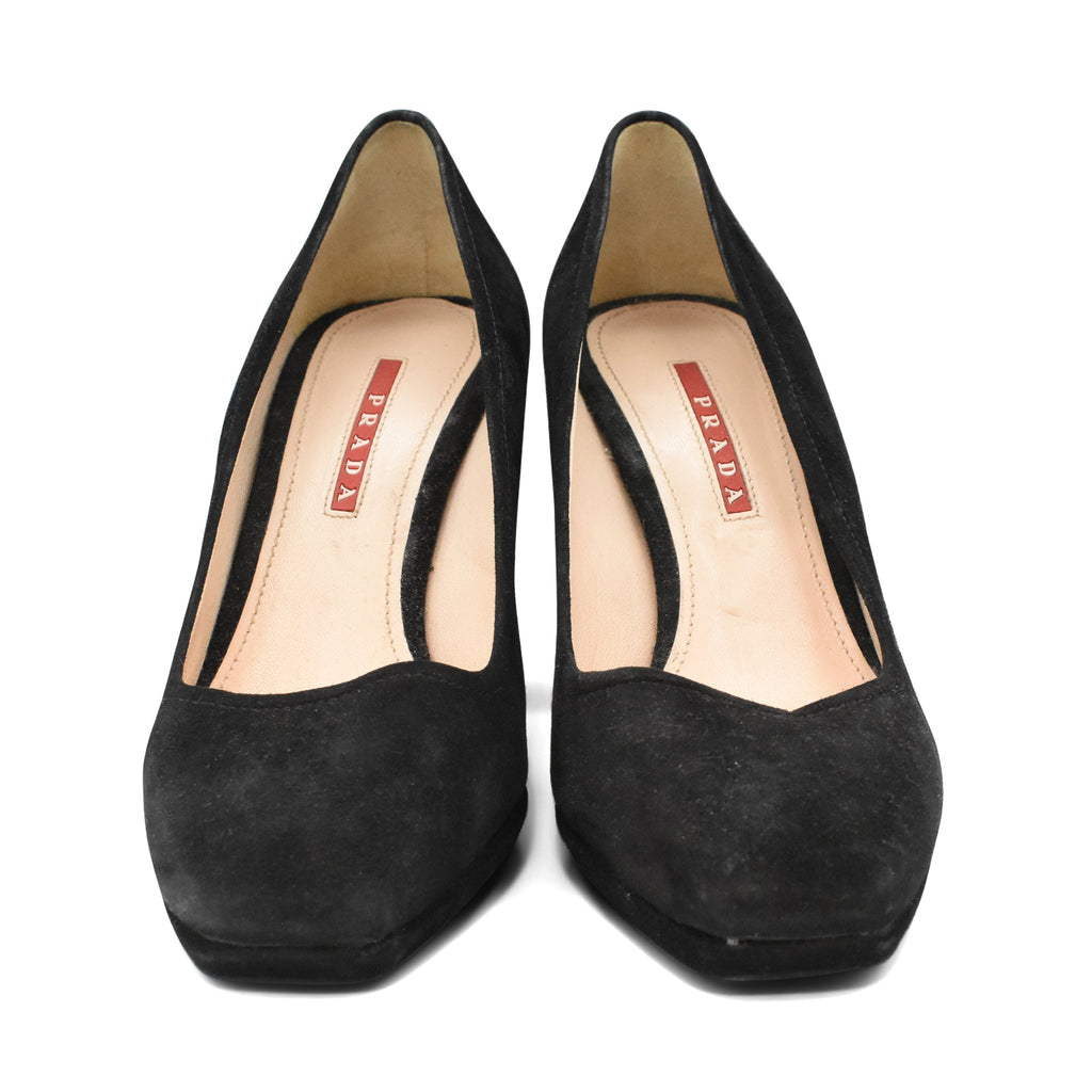Prada Suede Heels - Women's 38.5