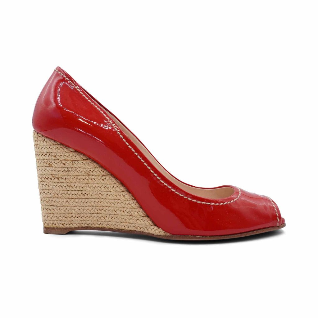 Prada Peep Toe Heels - Women's 36