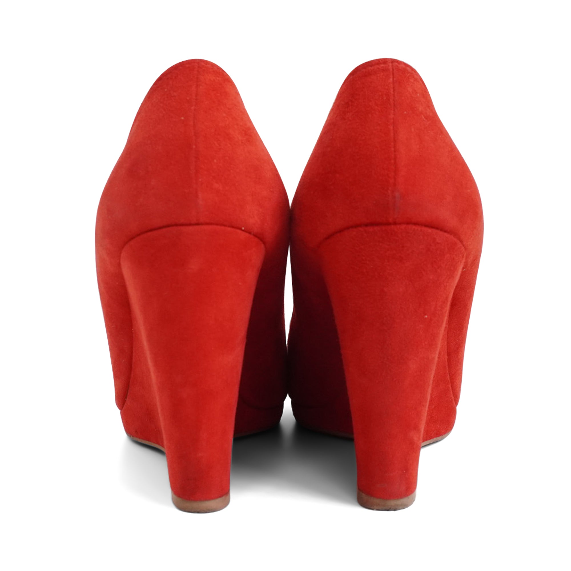 Prada Peep-Toe Wedges - Women's 39.5