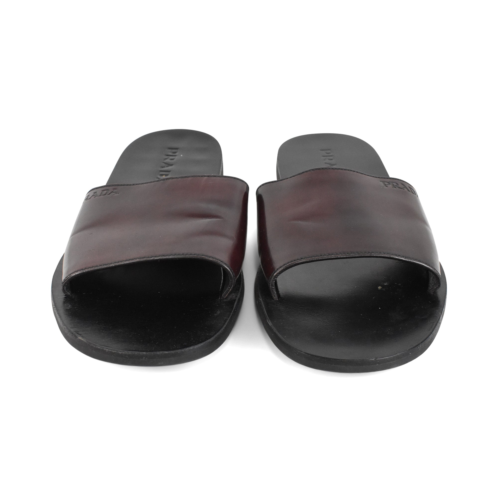 Prada Leather Slides - Men's 10