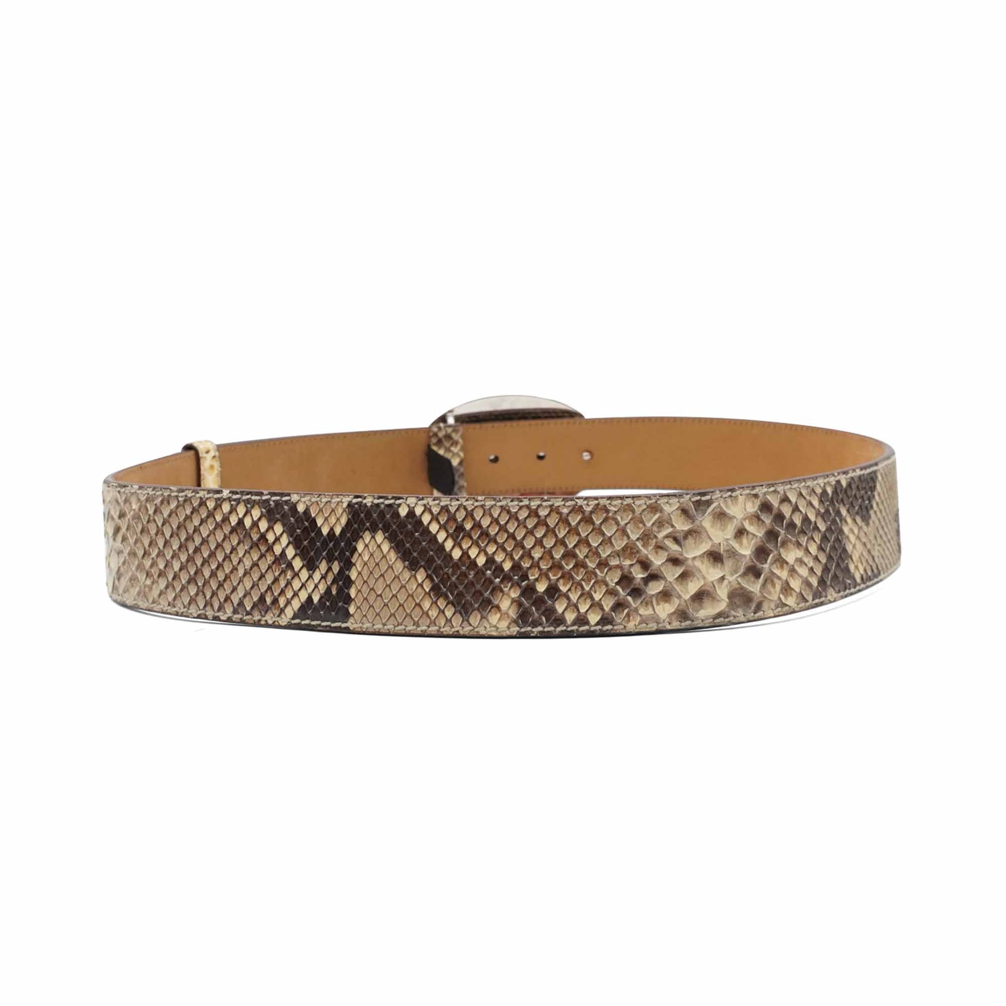 Prada Snakeskin Belt - 90