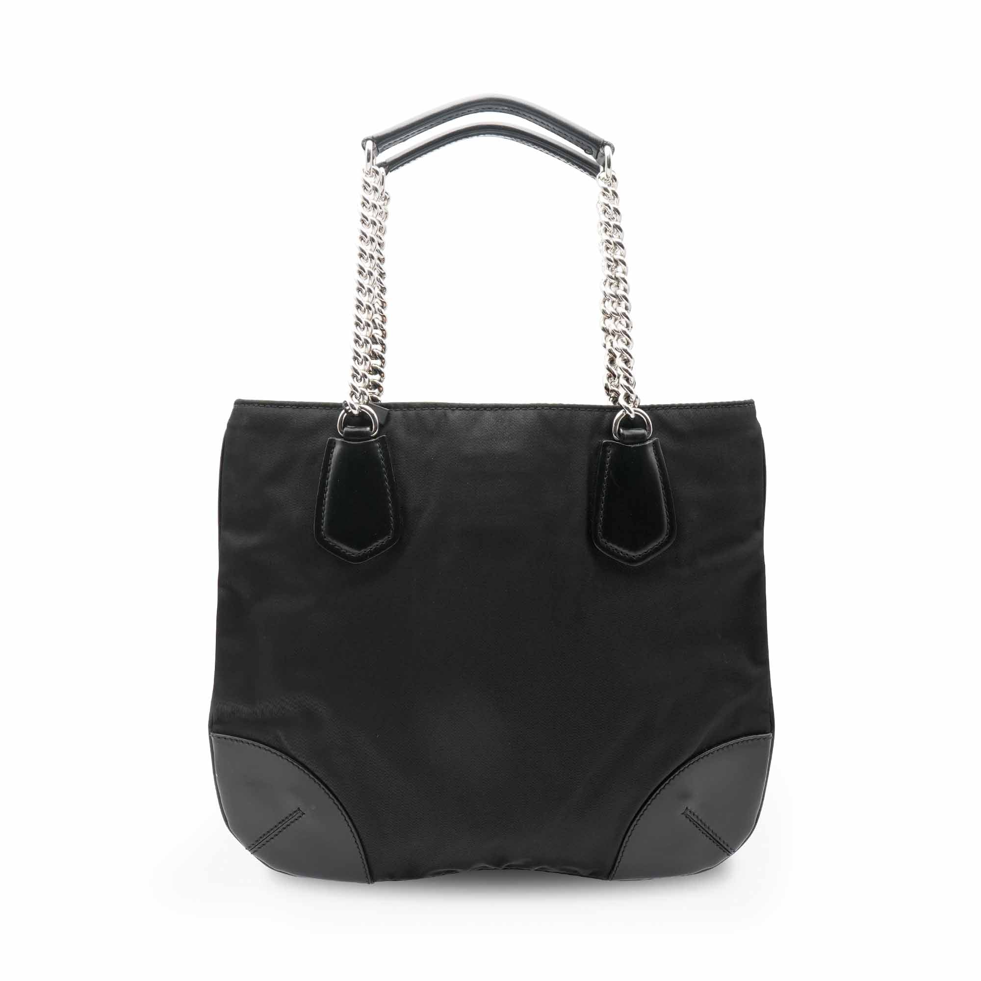 Prada Chain Handle Nylon Bag