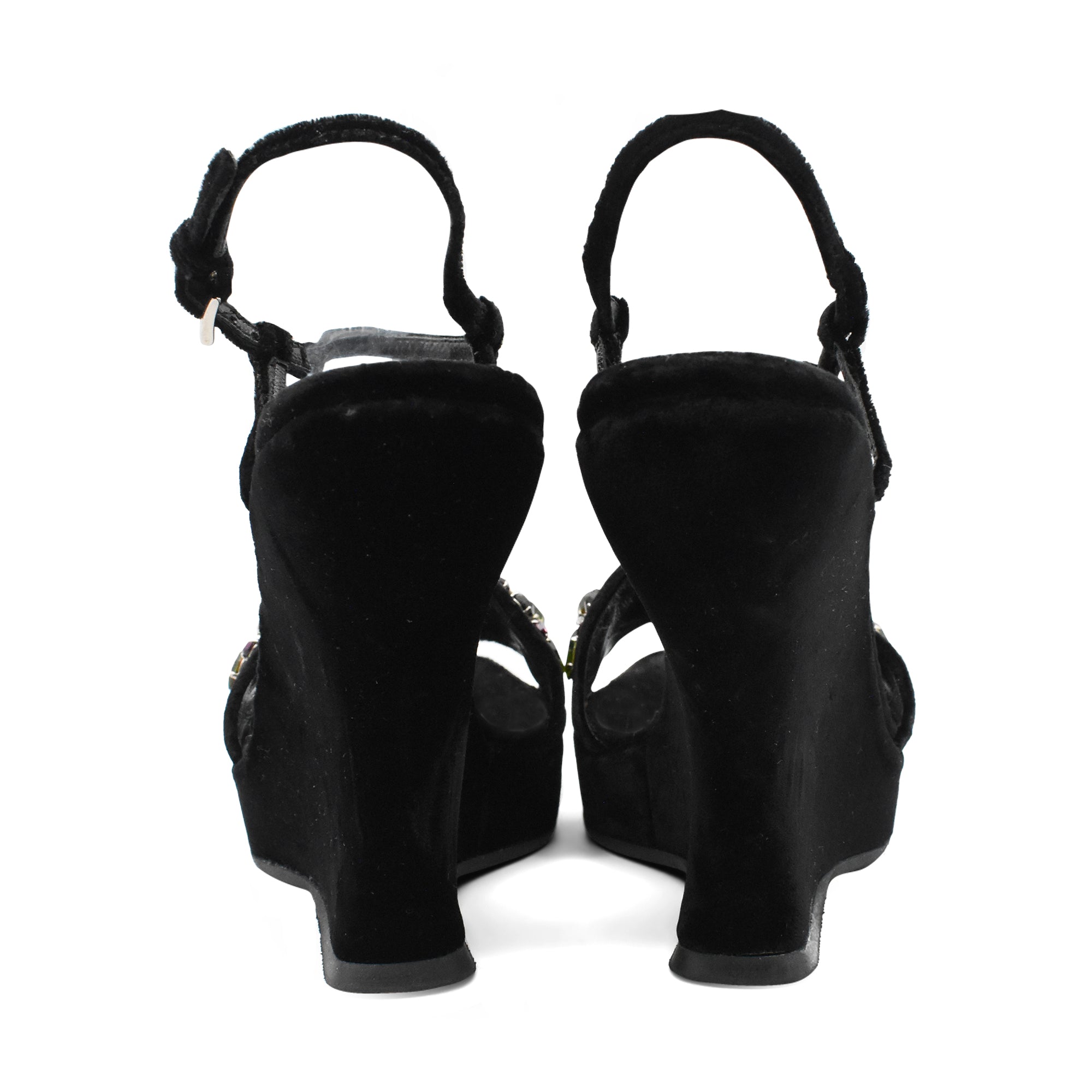 Prada Velvet Wedges - Women's 37
