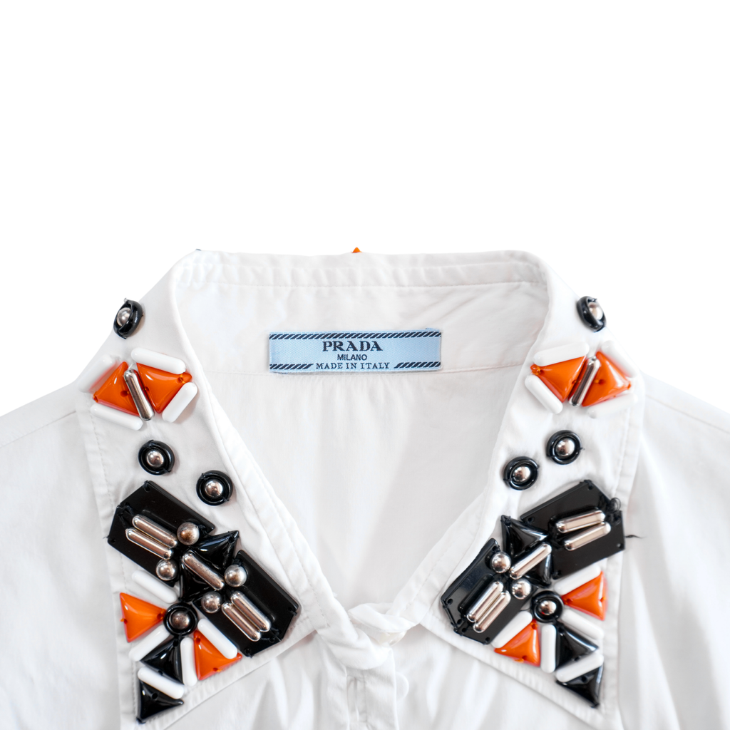 Prada Beaded Blouse - Women's 46