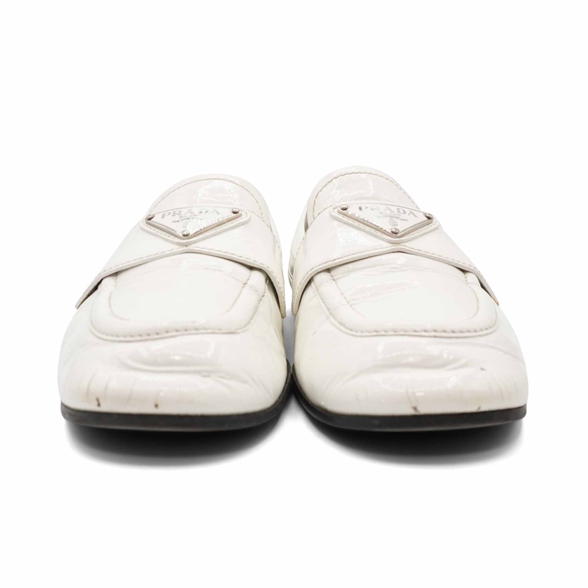 Prada Patent Leather Loafers - Women's 36