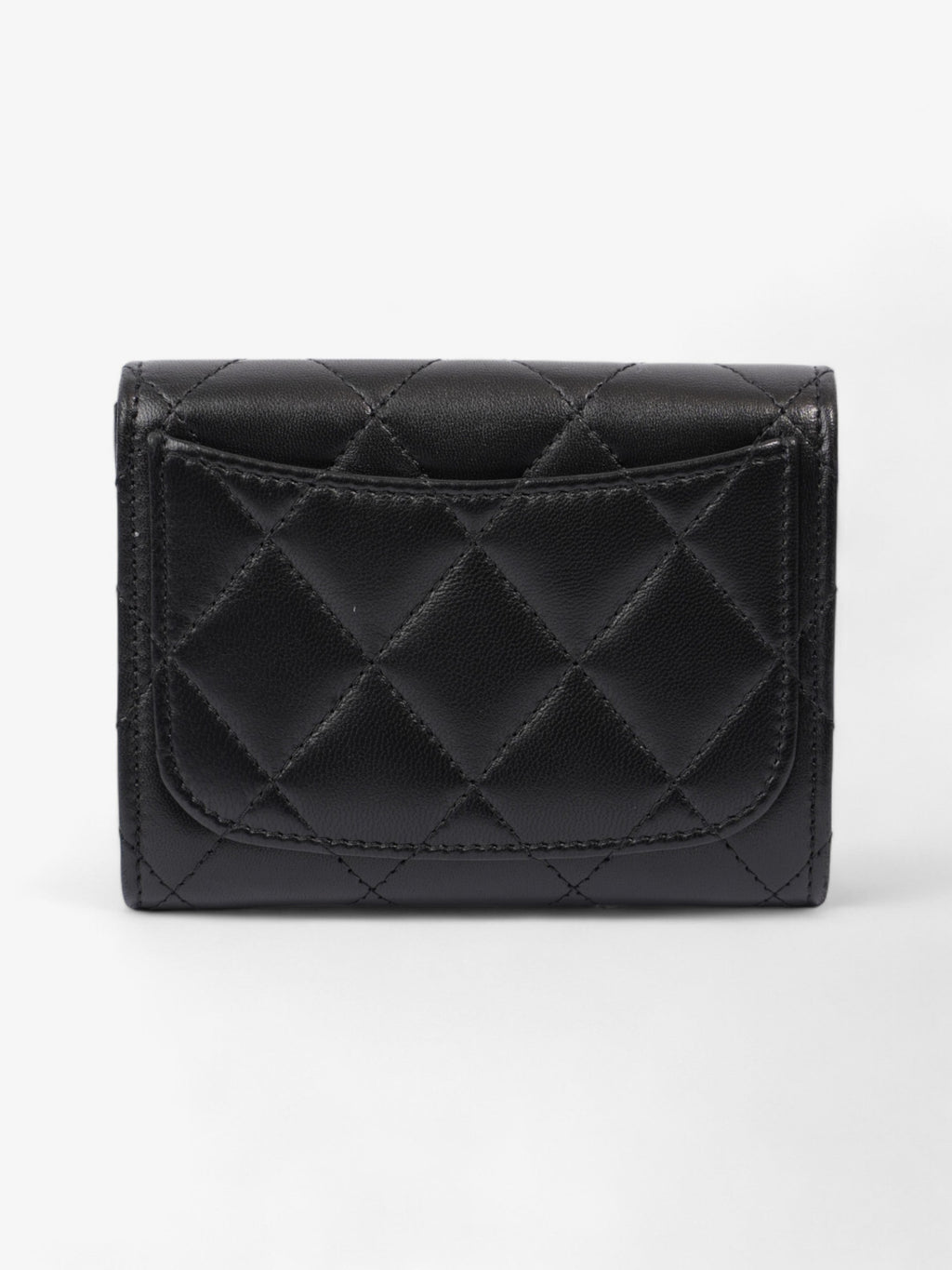Chanel Classic Flap  Holder Black Lambskin Leather