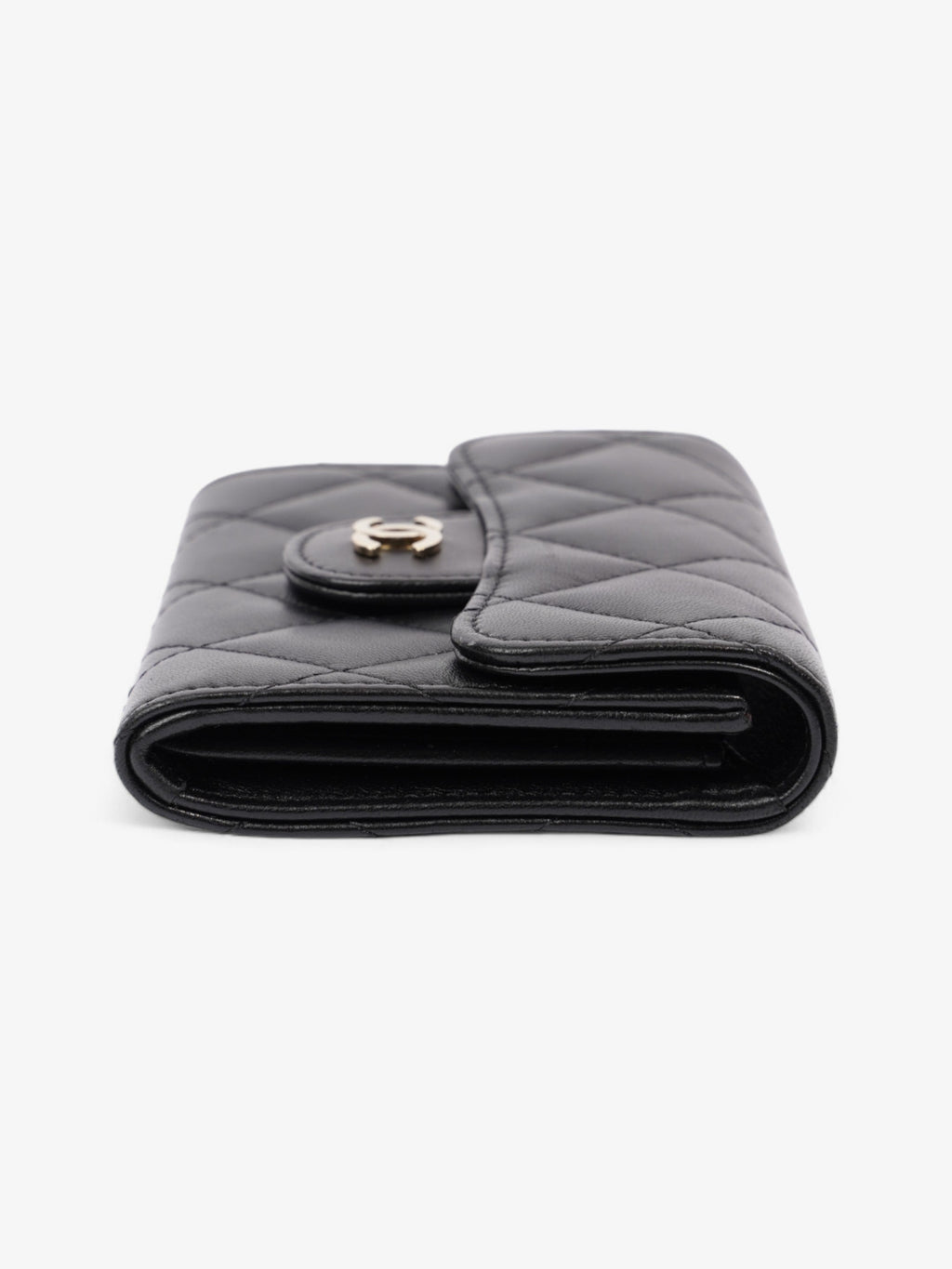Chanel Classic Flap  Holder Black Lambskin Leather