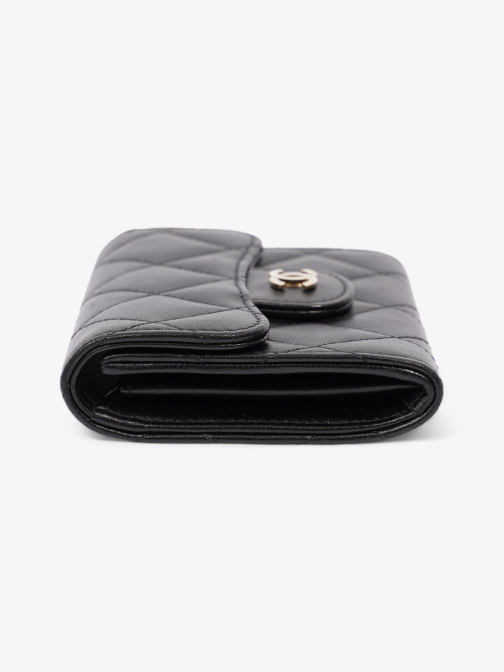 Chanel Classic Flap  Holder Black Lambskin Leather