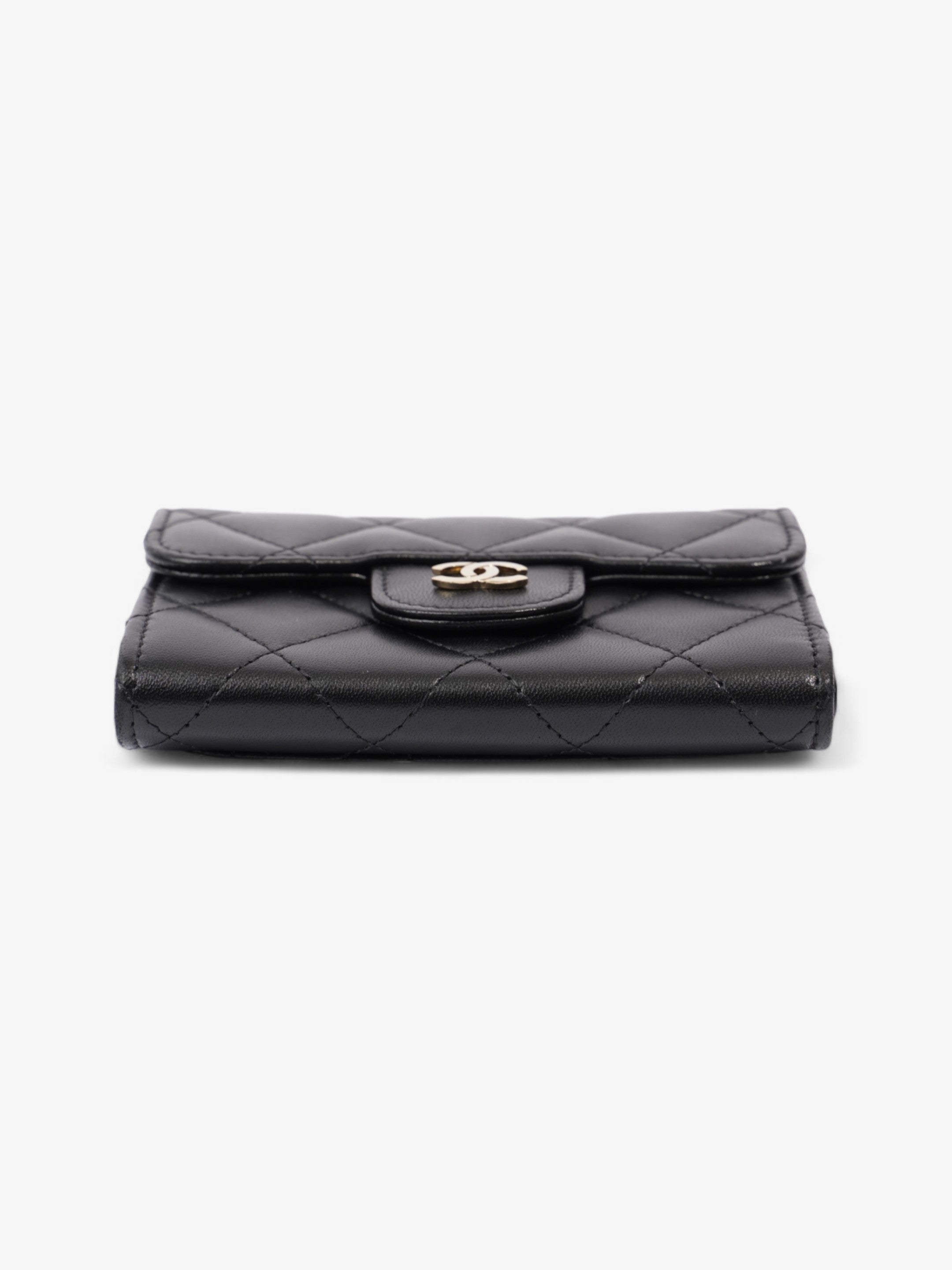 Chanel Classic Flap  Holder Black Lambskin Leather