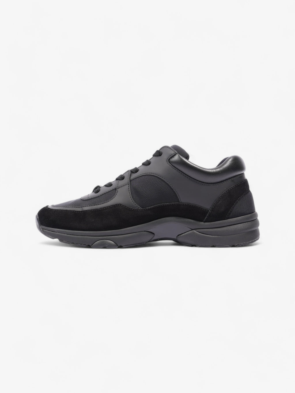 Chanel CC Logo Sneakers Black Suede EU 41 UK 7