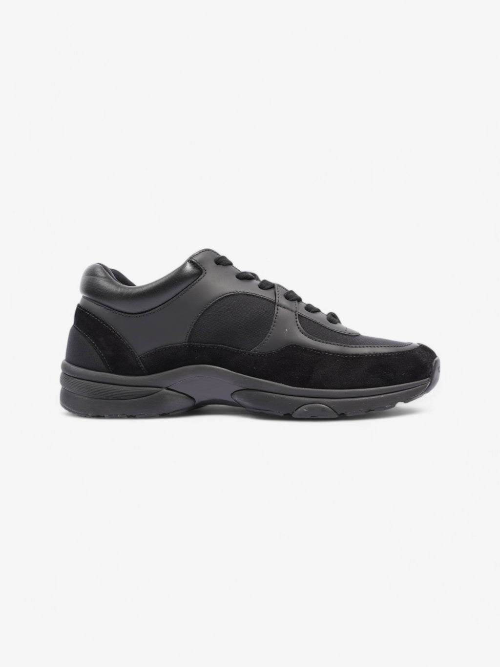 Chanel CC Logo Sneakers Black Suede EU 41 UK 7