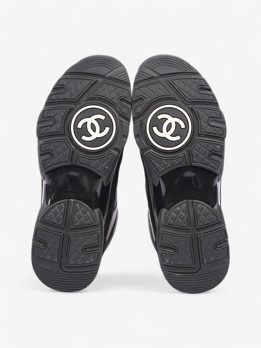 Chanel CC Logo Sneakers Black Suede EU 41 UK 7