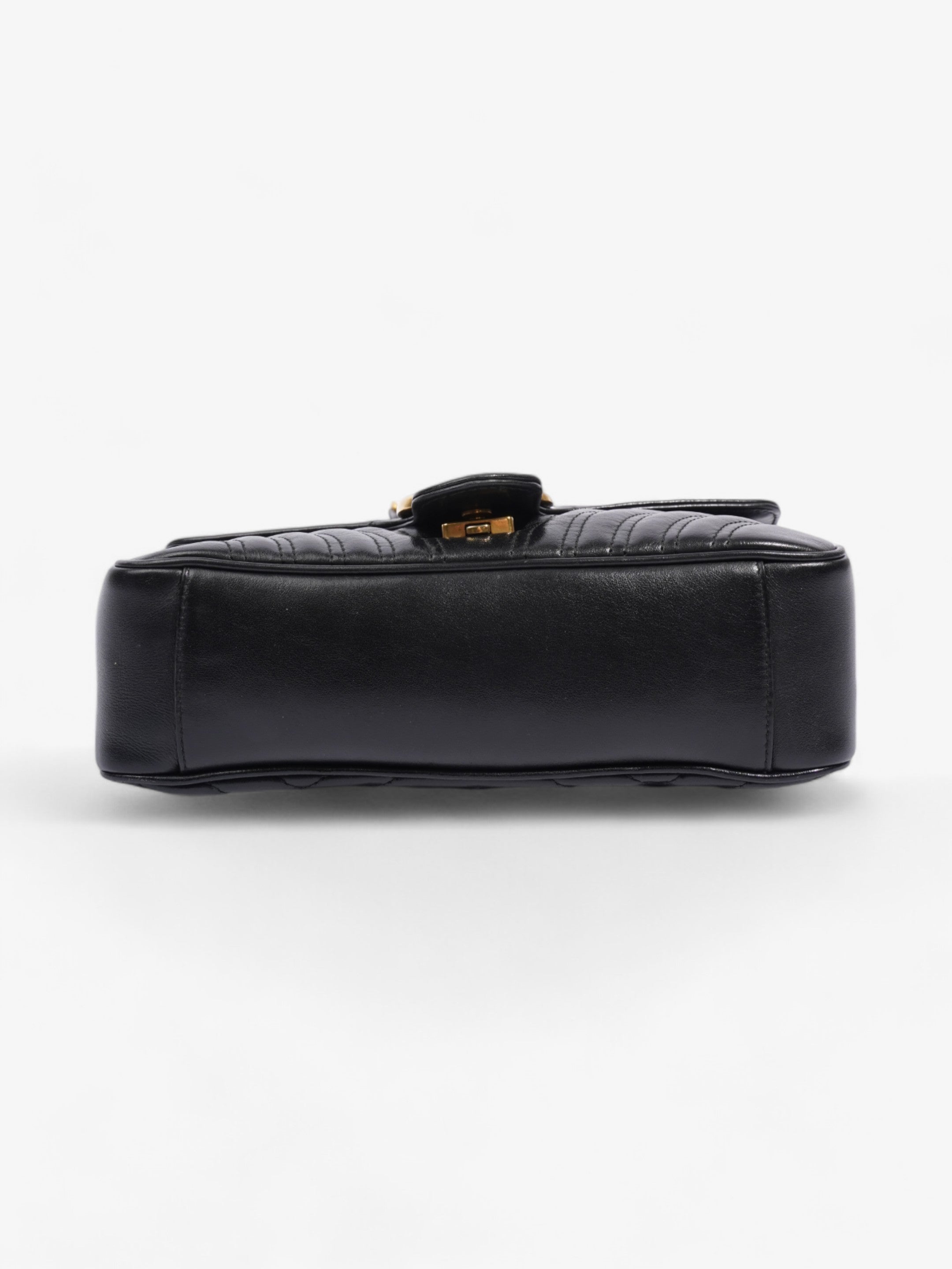 Gucci GG Marmont Black Matelasse Leather Small