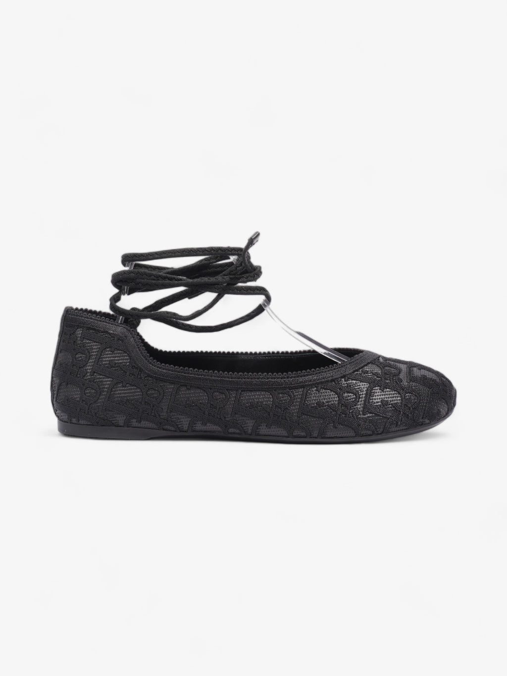 Christian Dior Poeme Ballet Flats Black Cotton EU 39 UK 6