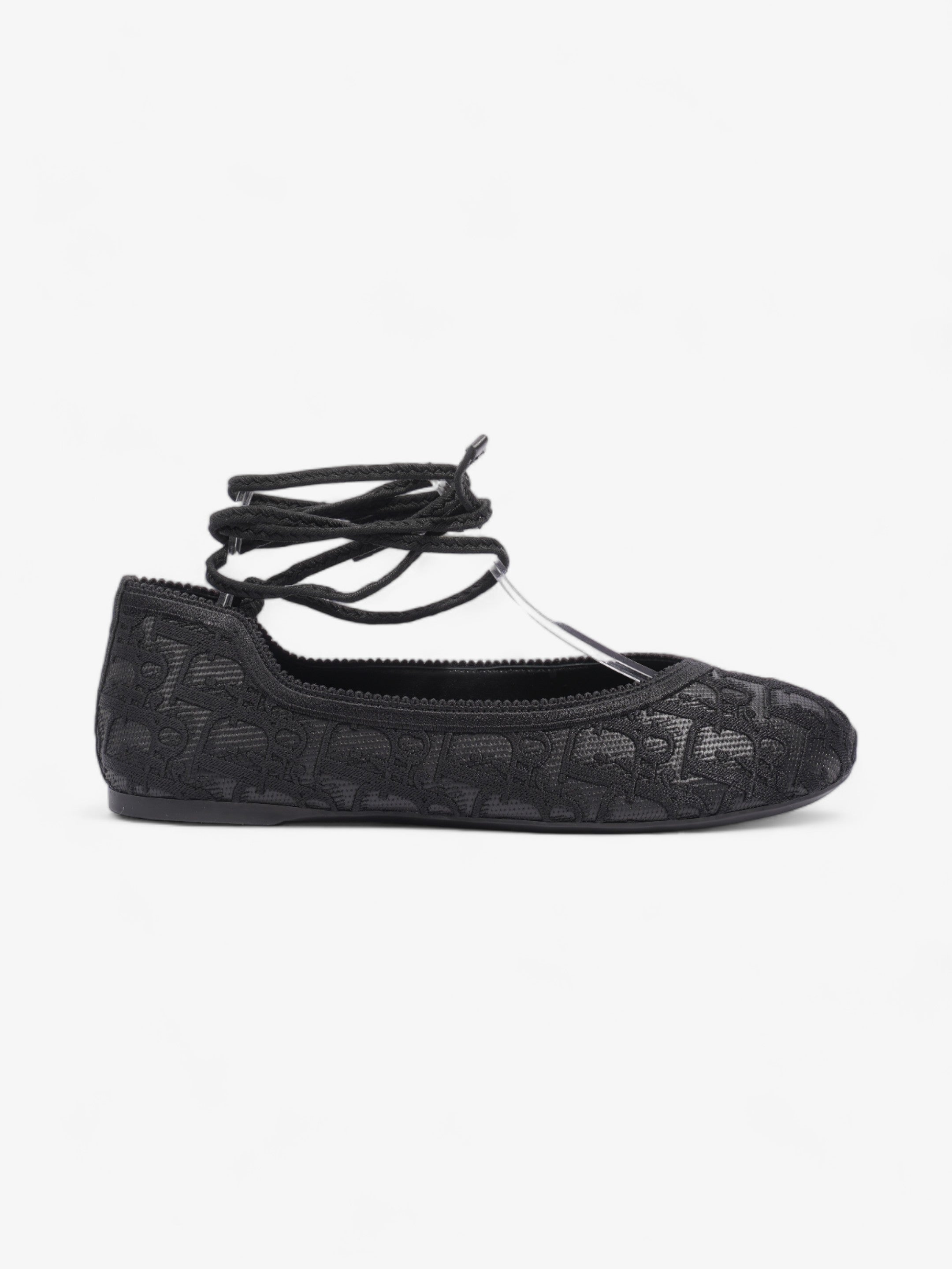 Christian Dior Poeme Ballet Flats Black Cotton EU 39 UK 6