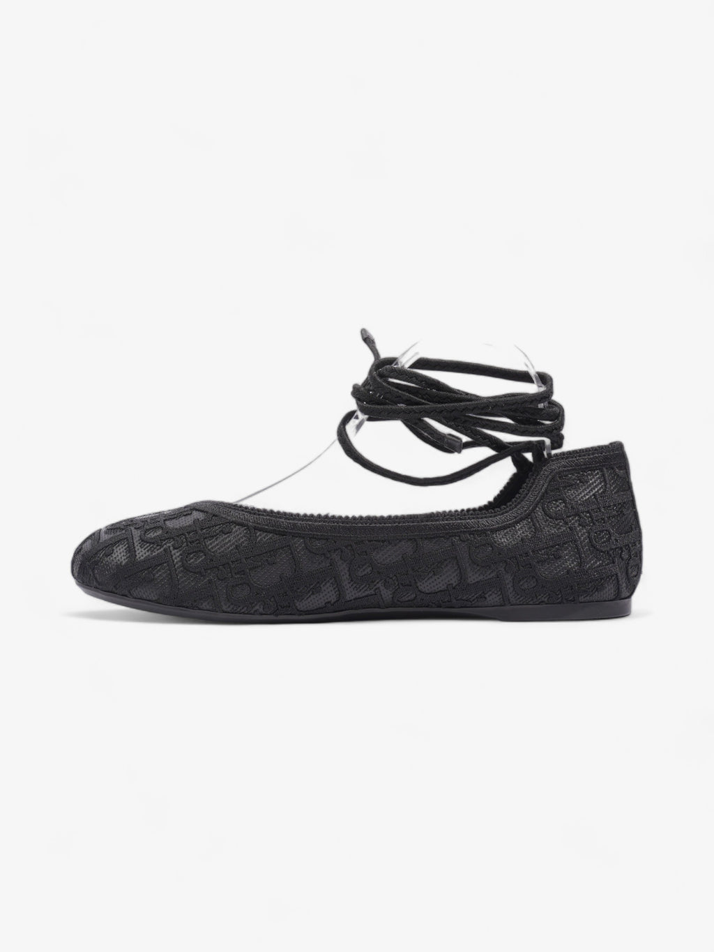 Christian Dior Poeme Ballet Flats Black Cotton EU 39 UK 6