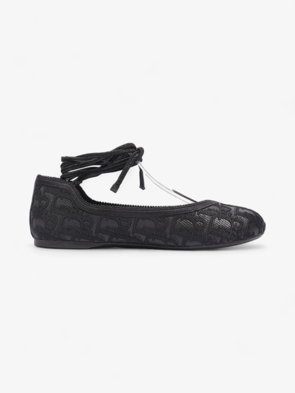 Christian Dior Poeme Ballet Flats Black Cotton EU 39 UK 6