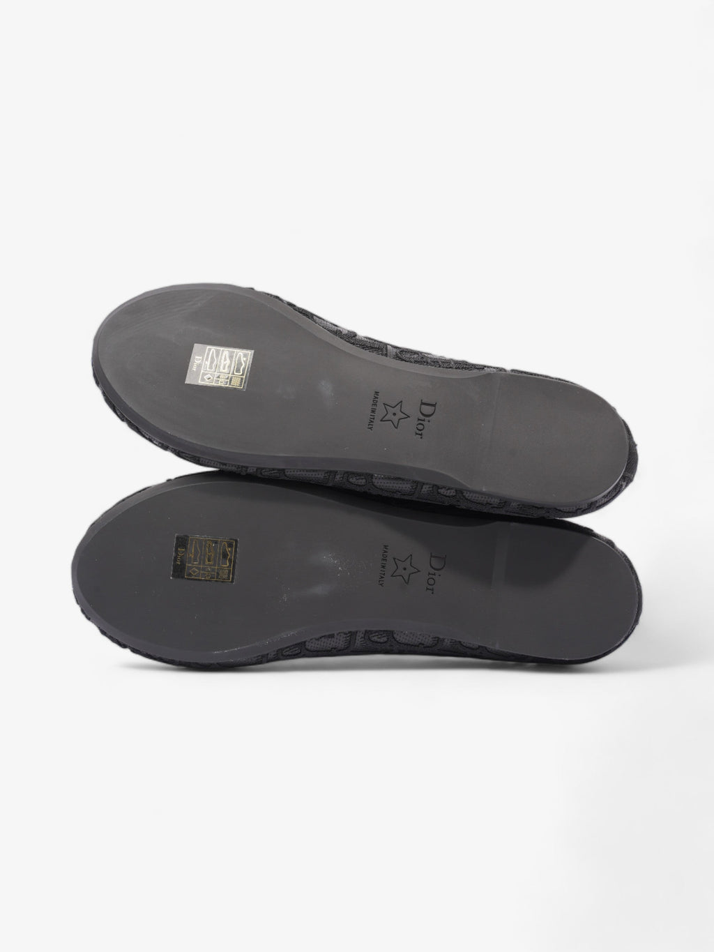 Christian Dior Poeme Ballet Flats Black Cotton EU 39 UK 6