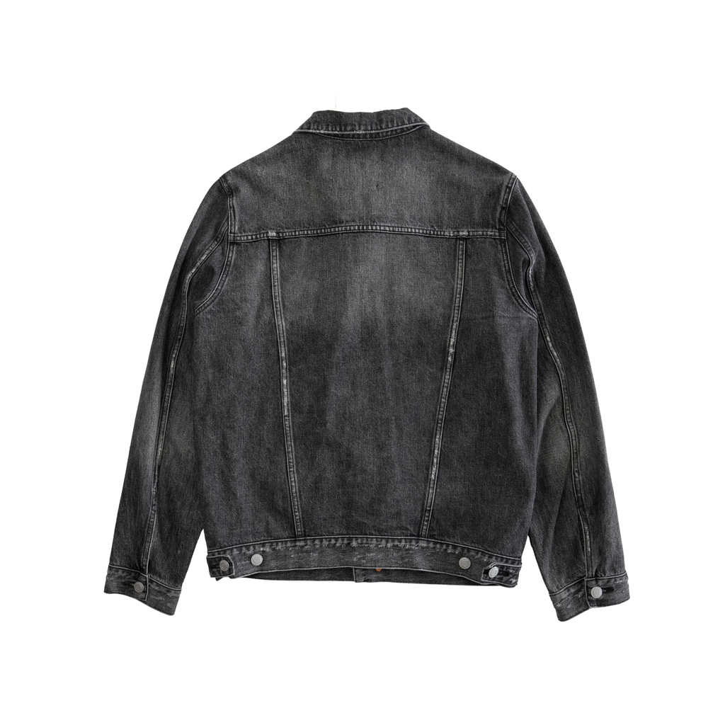 Purple Brand Distressed Denim Jacket - Men's L
