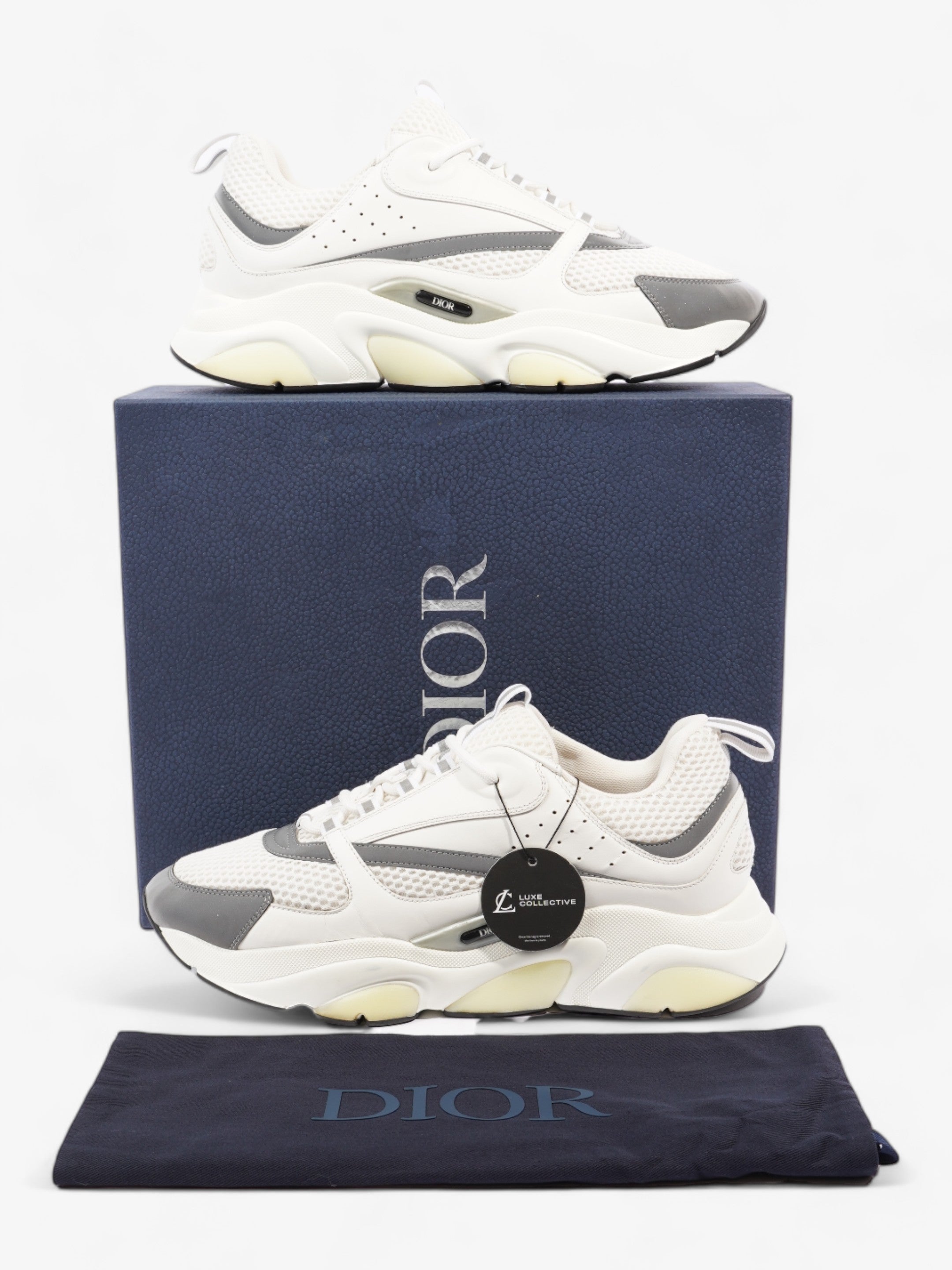 Christian Dior B22 White / Grey Mesh EU 45 UK 11