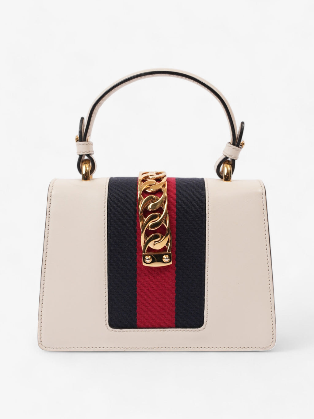 Gucci Sylvie White / Blue / Red Leather Mini