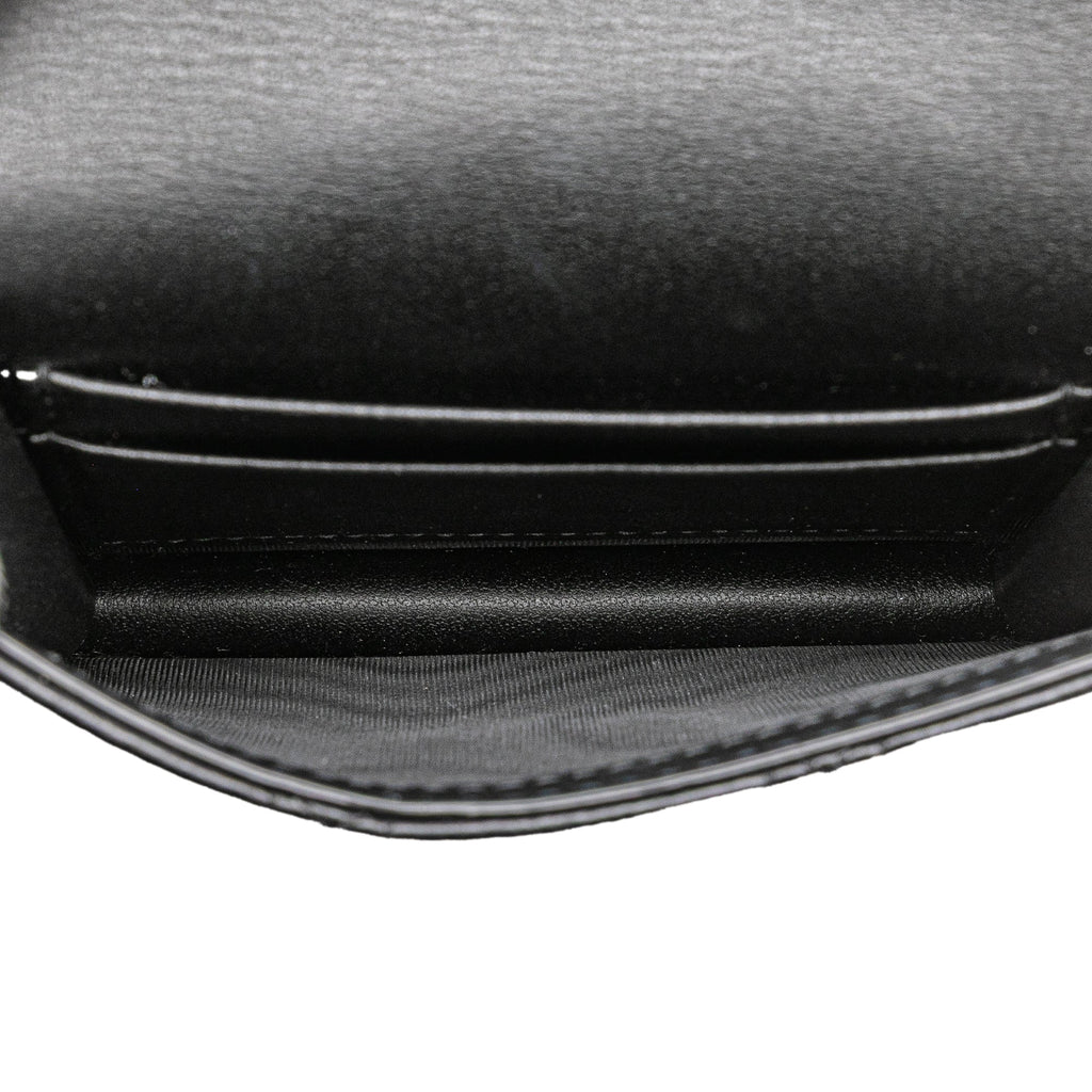 Caro Flap Double Pouch Crossbody Bag Cannage Quilt Calfskin