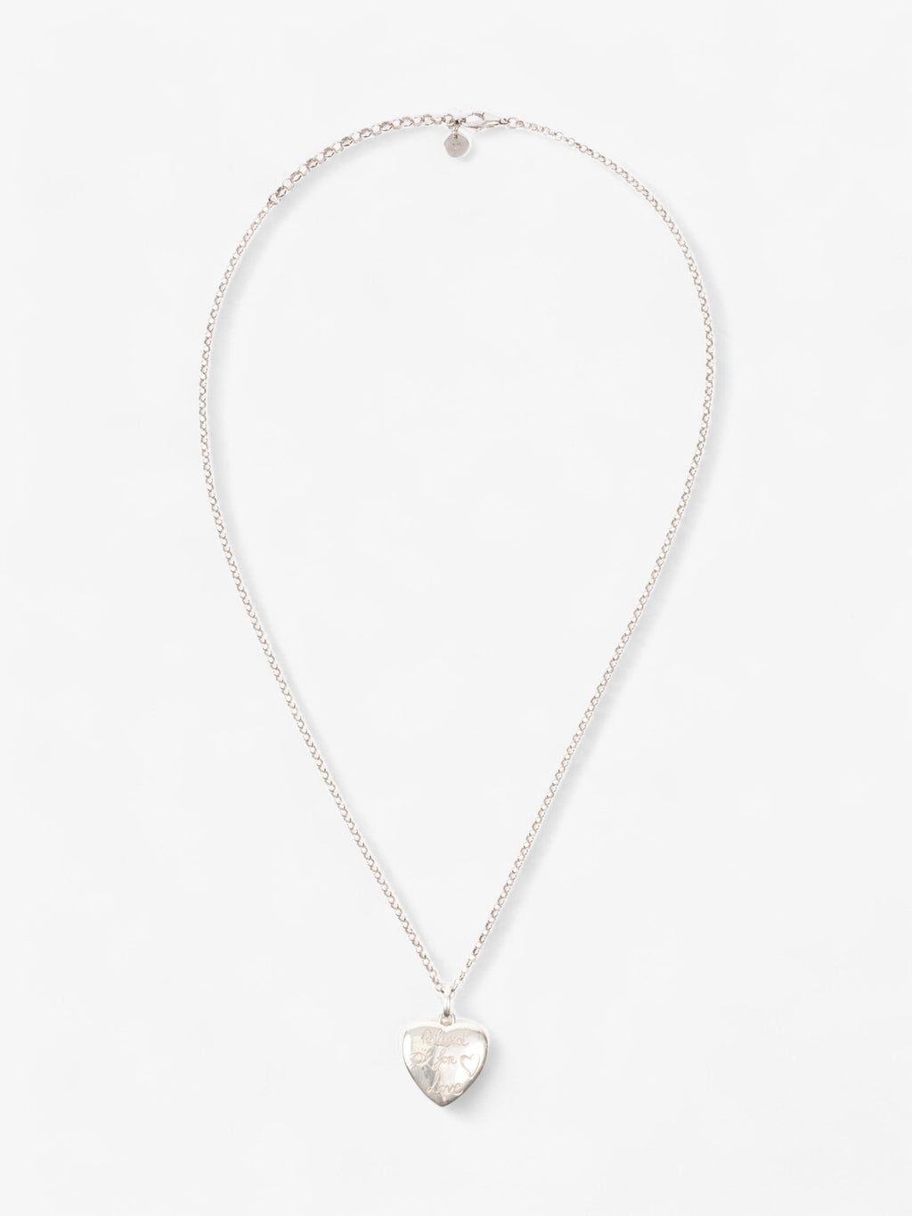 Gucci Blind For Love Necklace Silver Silver Sterling