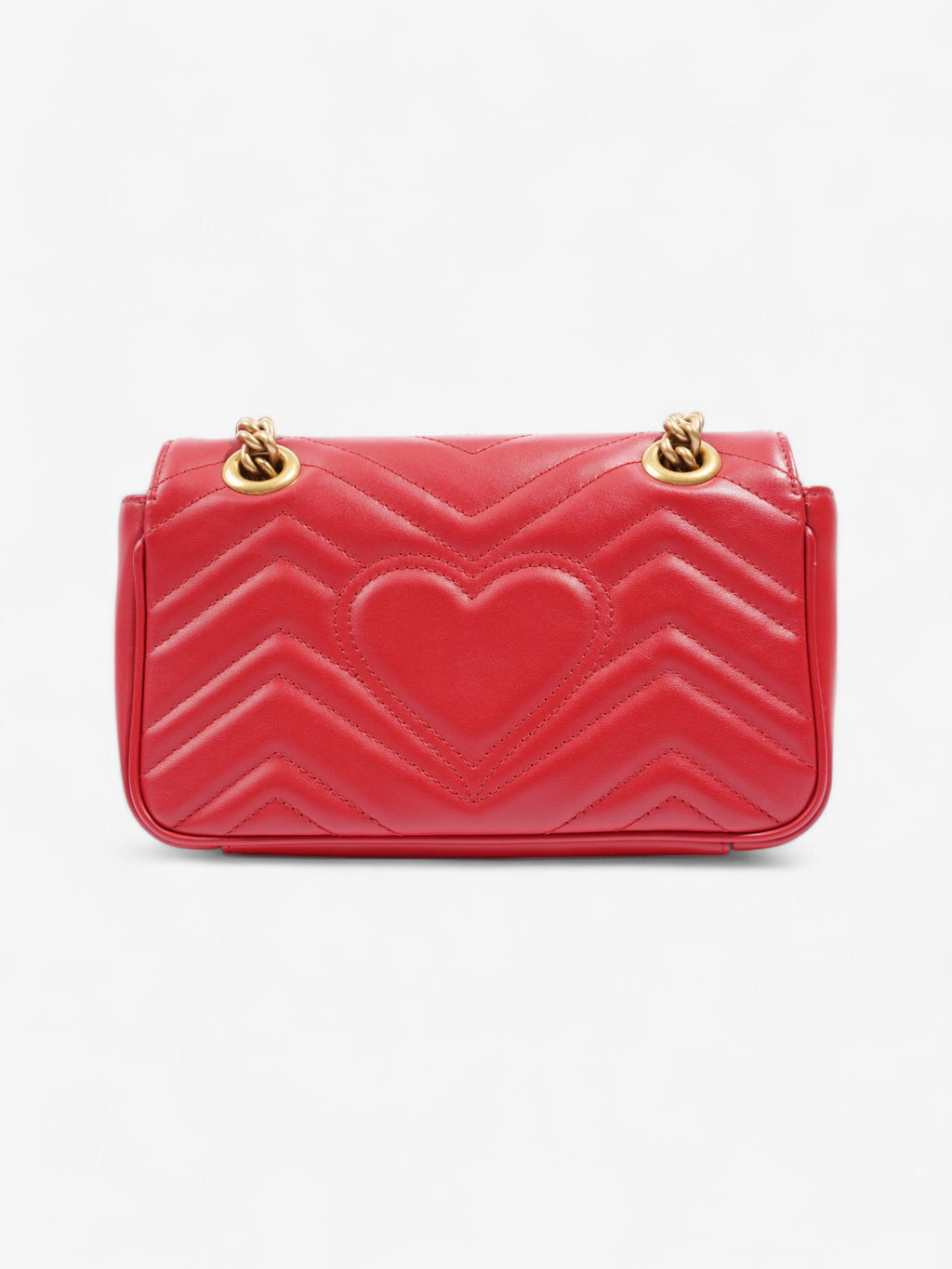 Gucci GG Marmont Red Matelasse Leather Mini