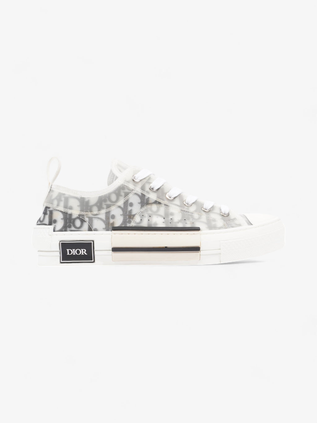 Christian Dior B23 Low-tops Grey Oblique  / White Mesh EU 40.5 UK 6.5