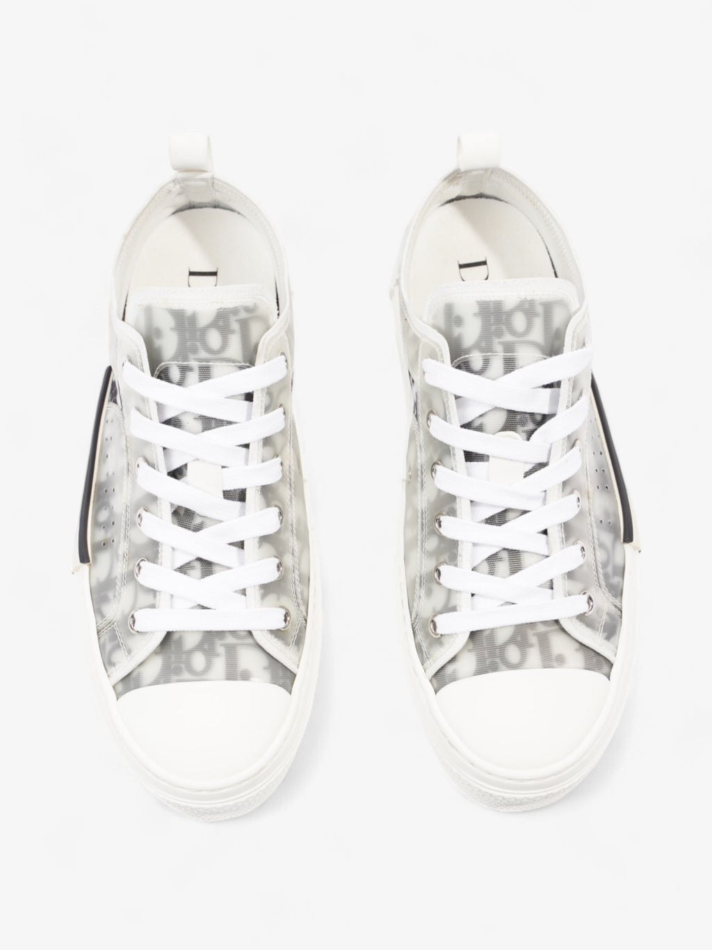 Christian Dior B23 Low-tops Grey Oblique  / White Mesh EU 40.5 UK 6.5