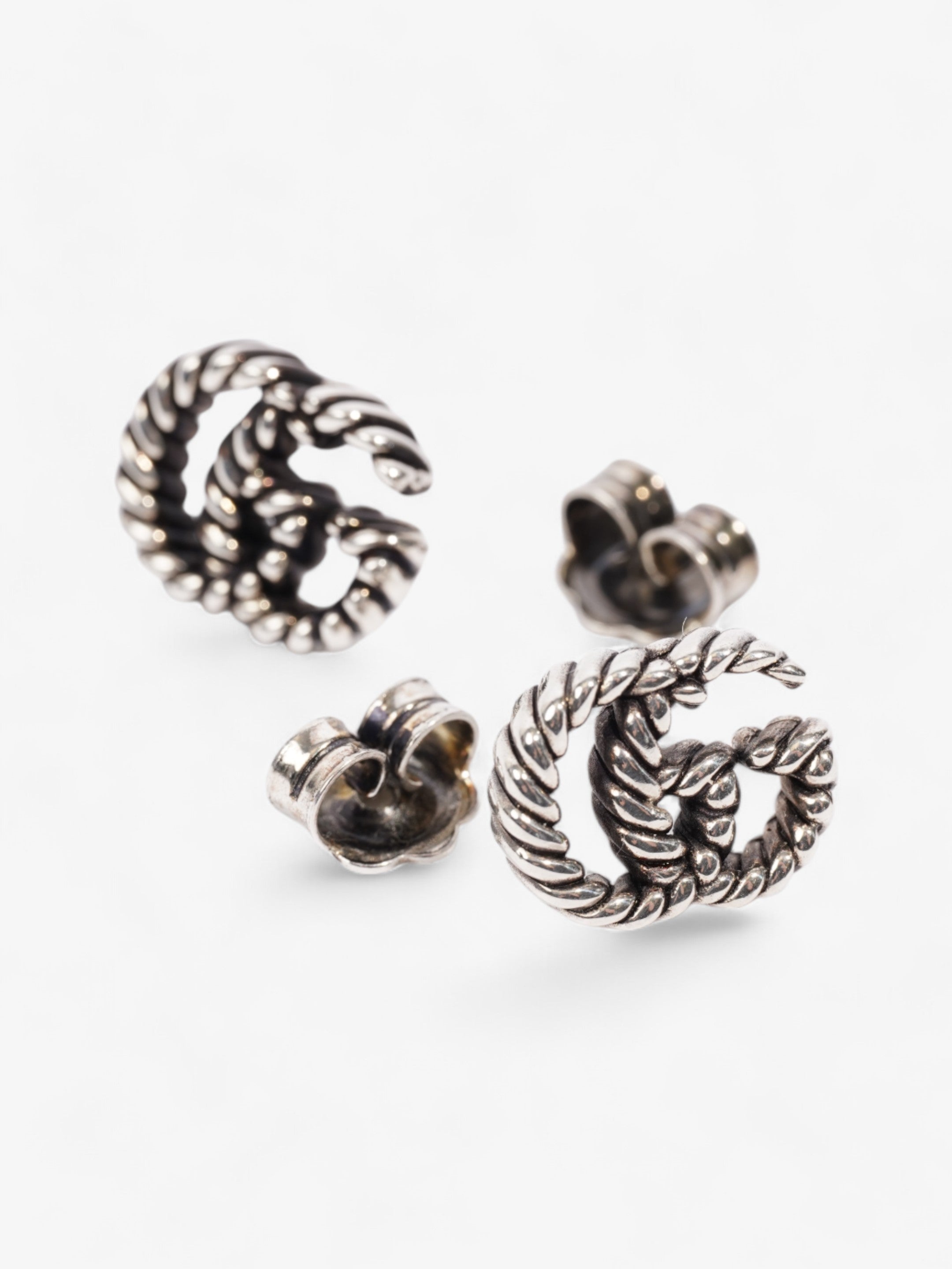 Gucci GG Earrings Silver Silver Sterling