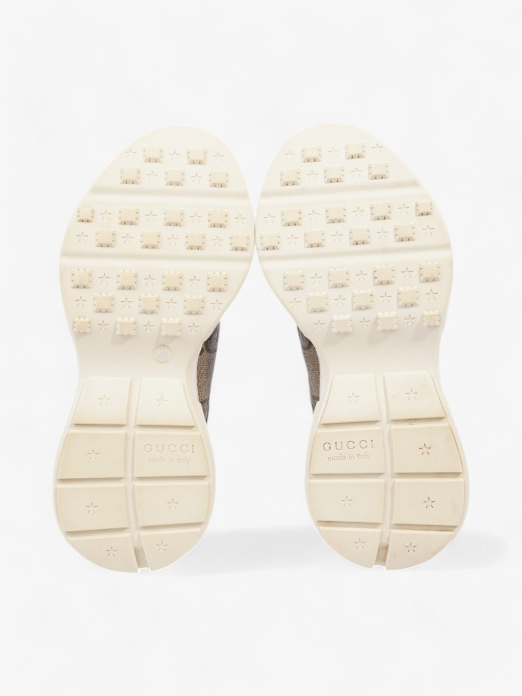 Gucci Rhyton Sneakers Beige  Canvas EU 39.5 UK 5.5
