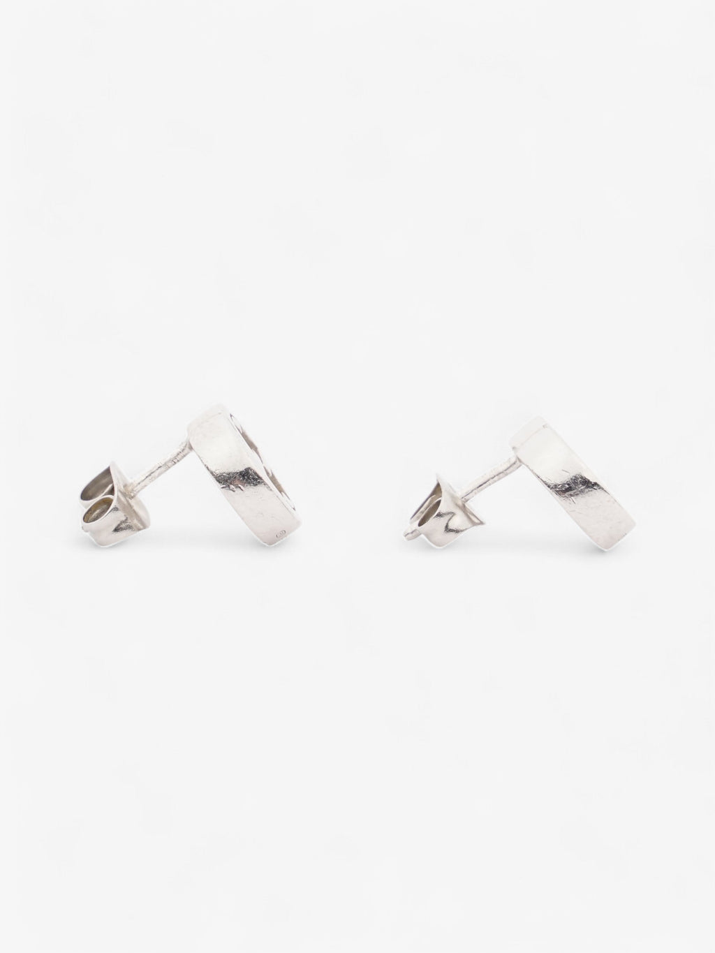 Gucci Interlocking G Earrings Silver Silver Sterling