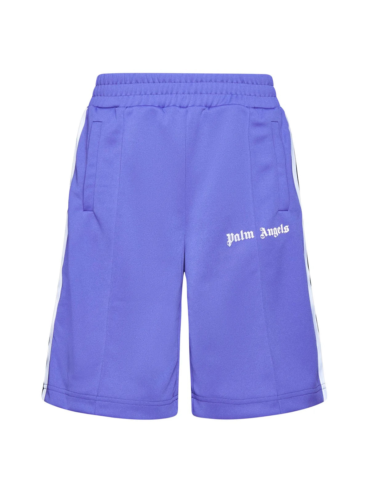 PALM ANGELS LOGO PRINTED SHORTS