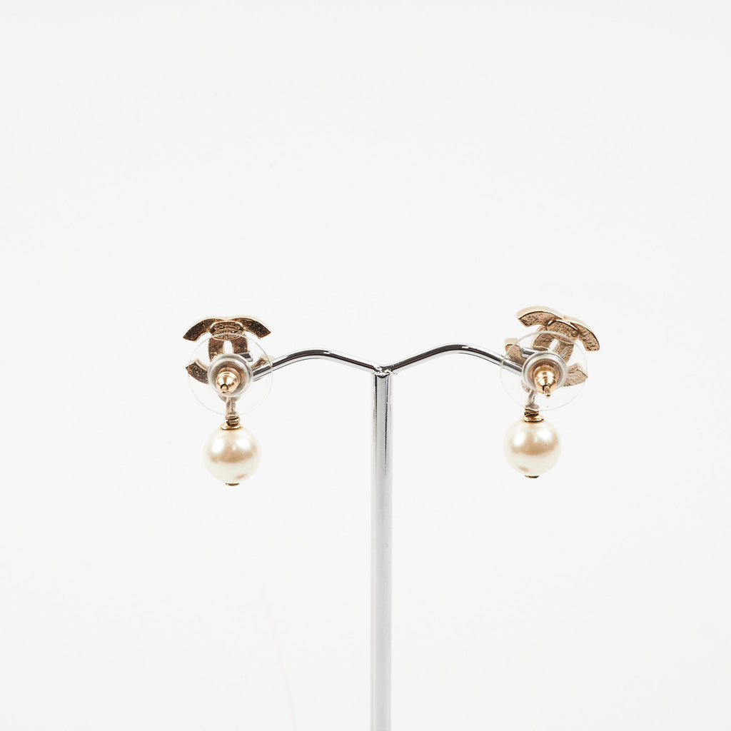 Chanel Drop Pearl Earrings