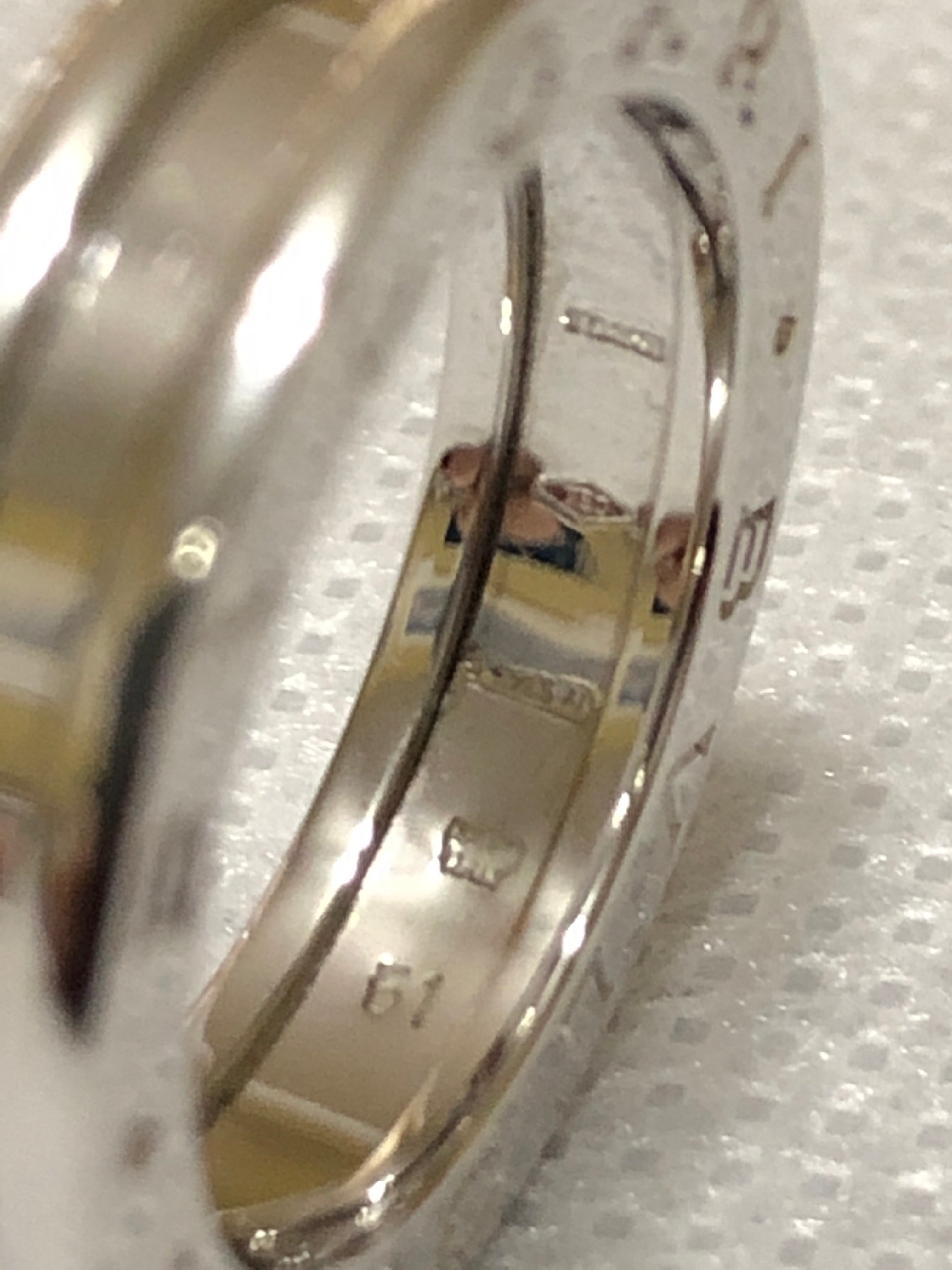 Bulgari B Zero One 18K White Gold Single Band Ring - 51