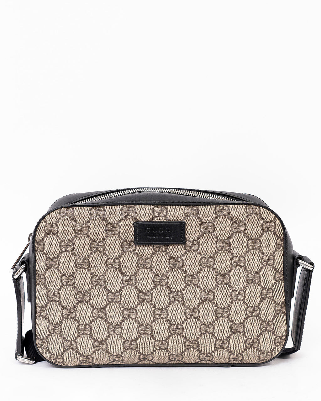 Gucci Black/Brown Canvas/Leather Guccissima Crossbody Bag