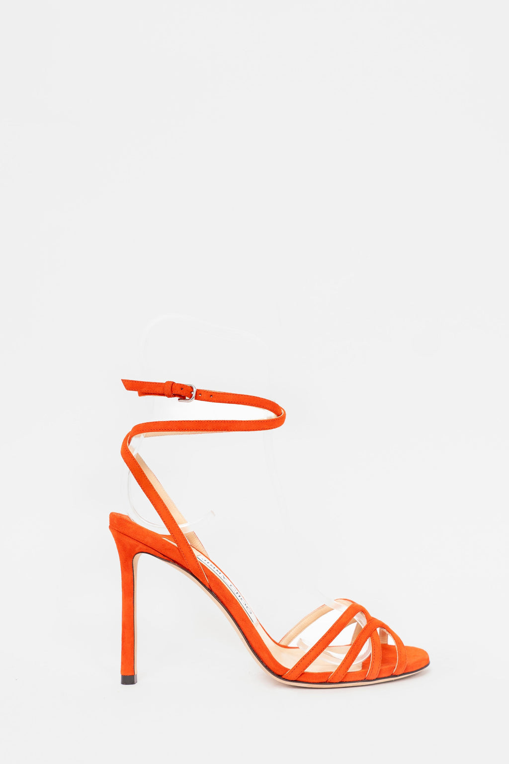 Jimmy Choo Orange Suede Strappy Heels Size 36