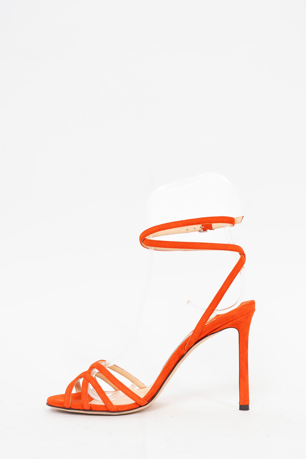 Jimmy Choo Orange Suede Strappy Heels Size 36