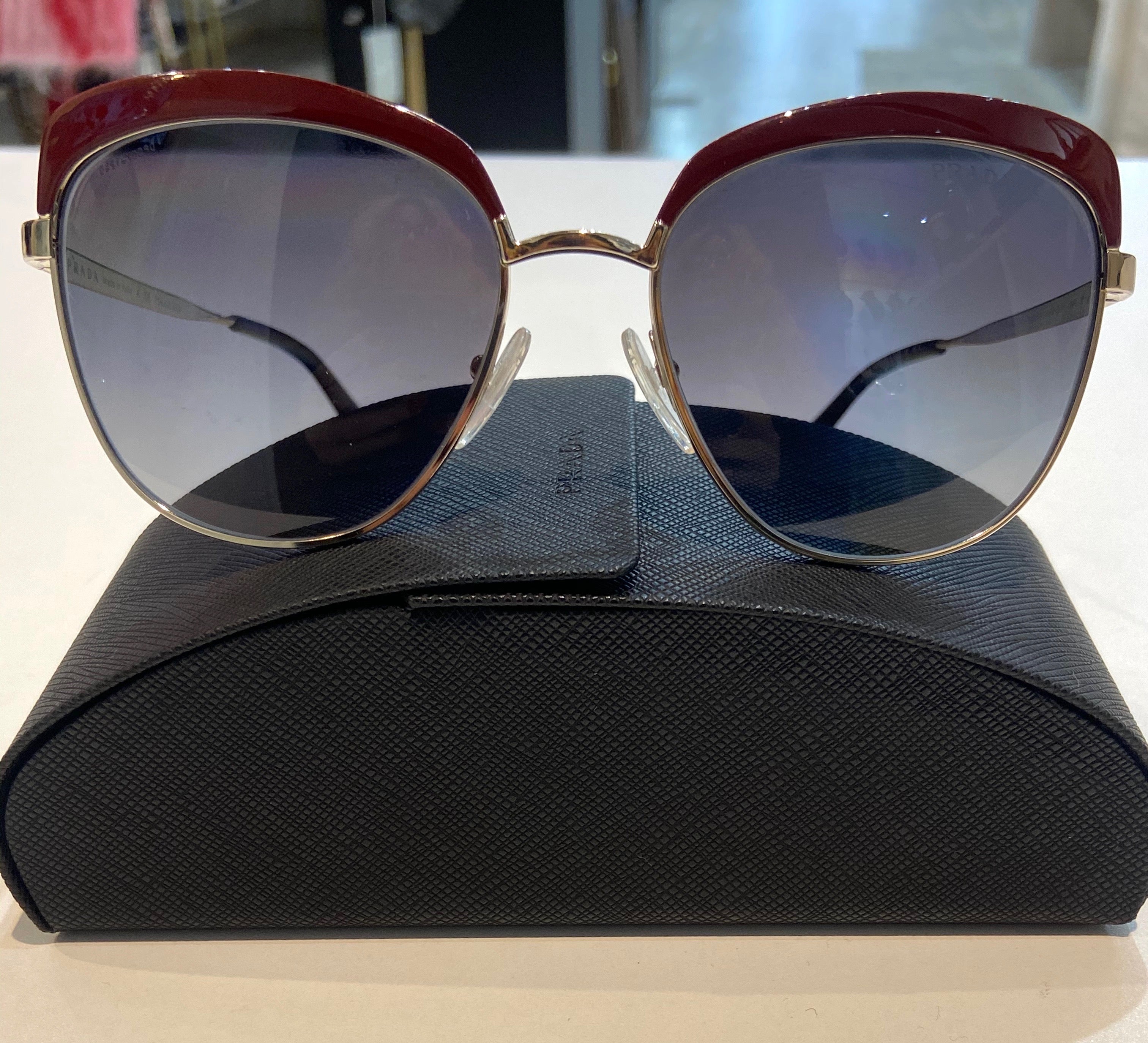 PRADA CINEMA CAT EYE POLARIZED SUNGLASSES