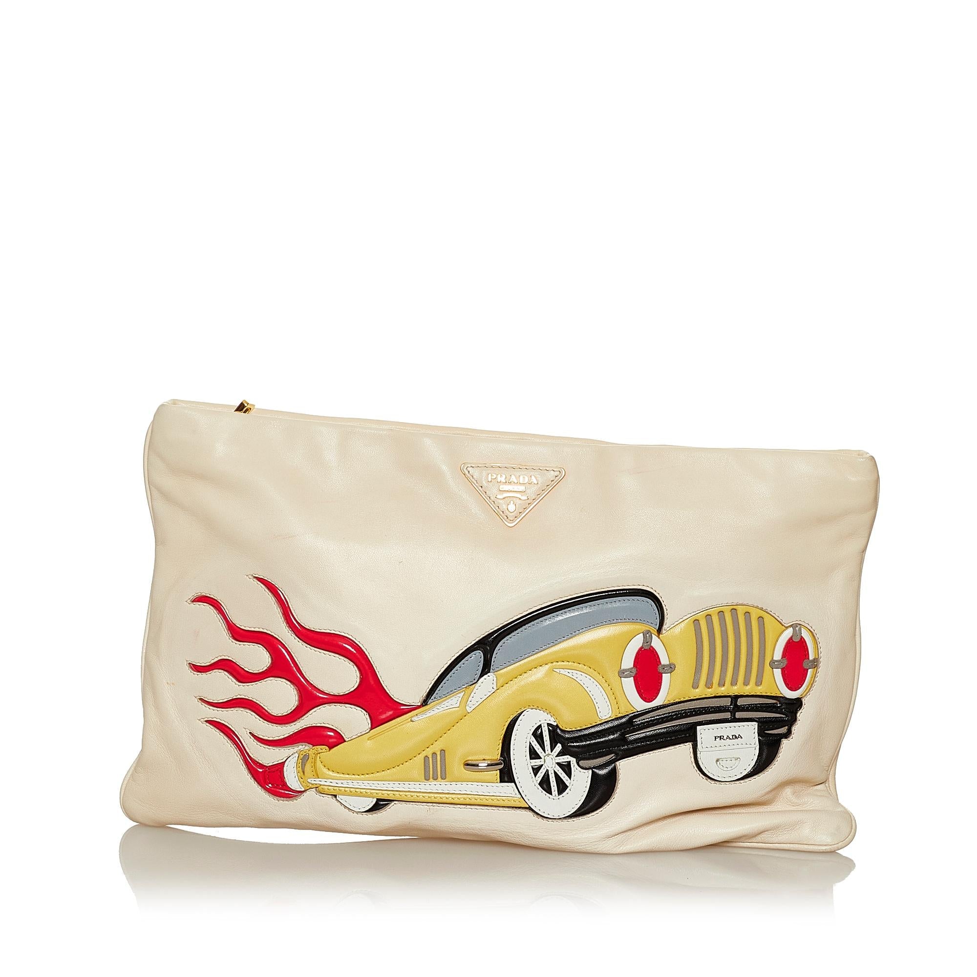 Prada Leather Clutch Bag (SHG-28778)