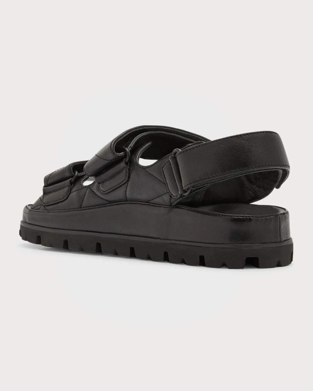 PRADA QUILTED NAPPA LEATHER SLINGBACK COMFORT SANDALS