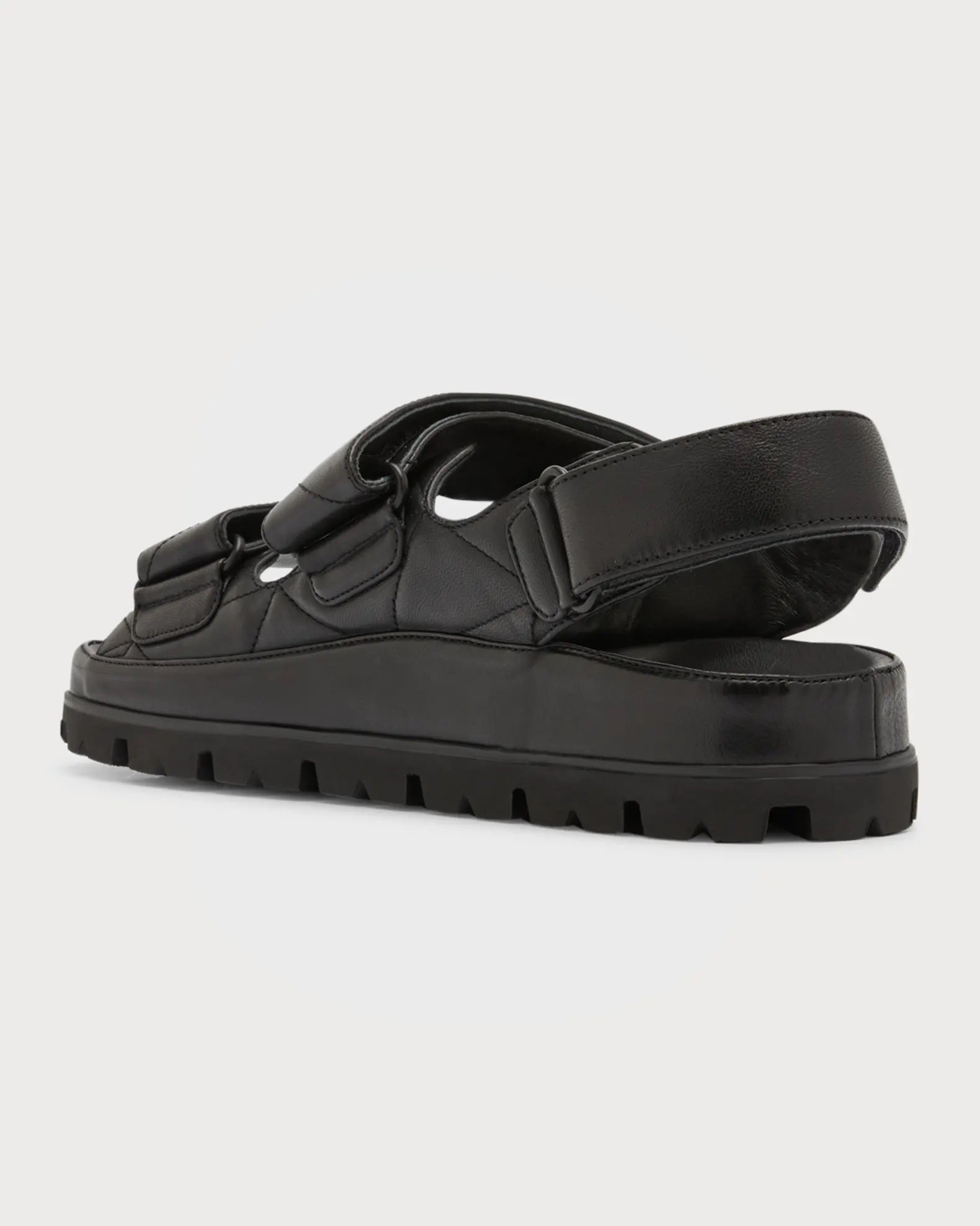 PRADA QUILTED NAPPA LEATHER SLINGBACK COMFORT SANDALS