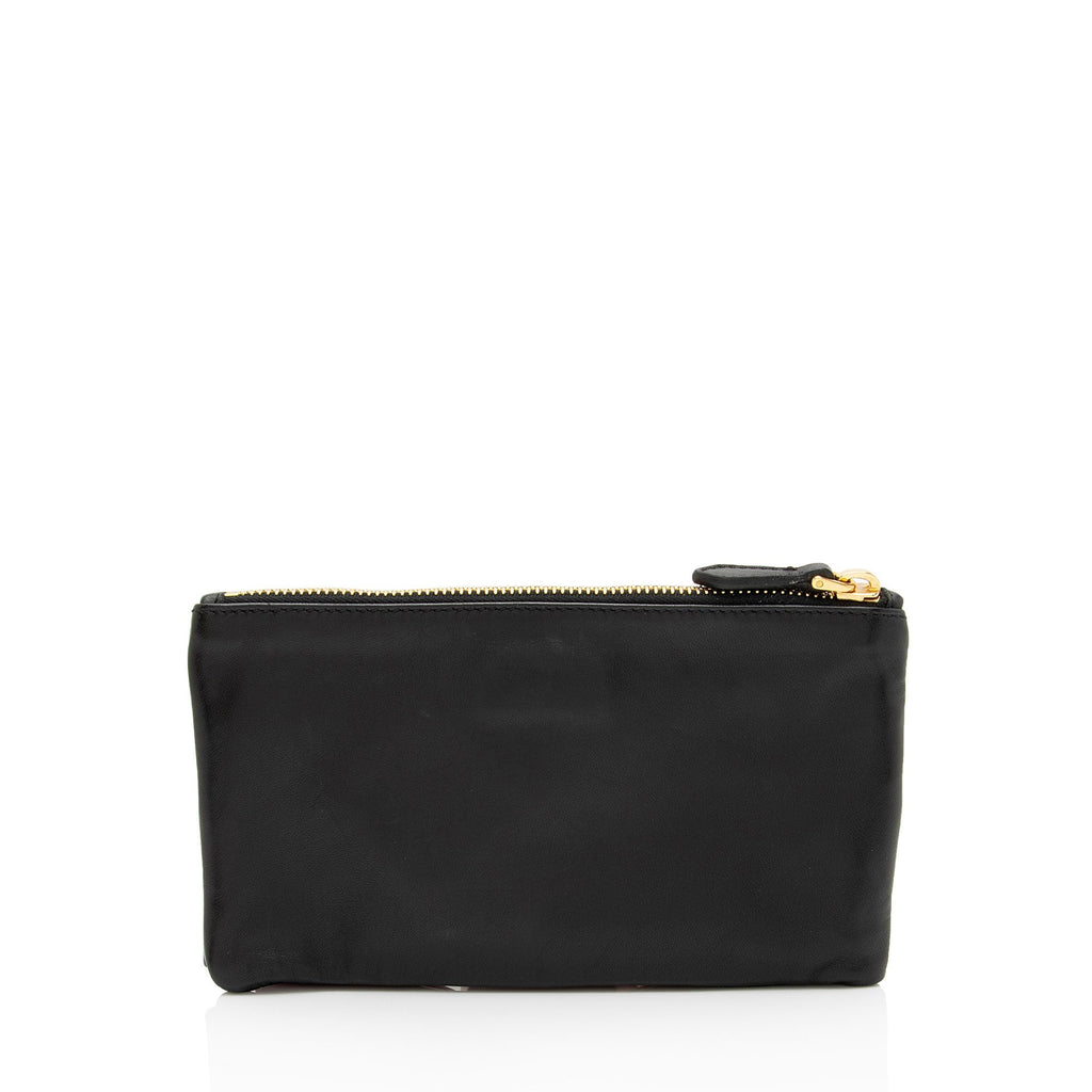 Prada Nappa Fiocco Bow Small Clutch (SHF-YHWkp5)